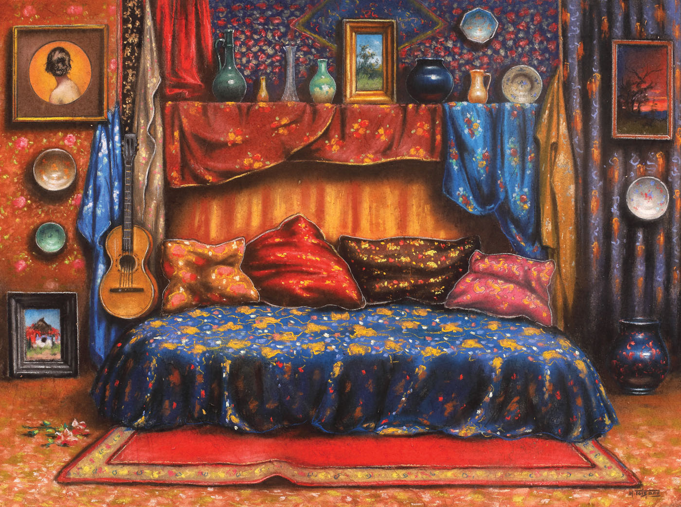 Interior în atelierul artistului