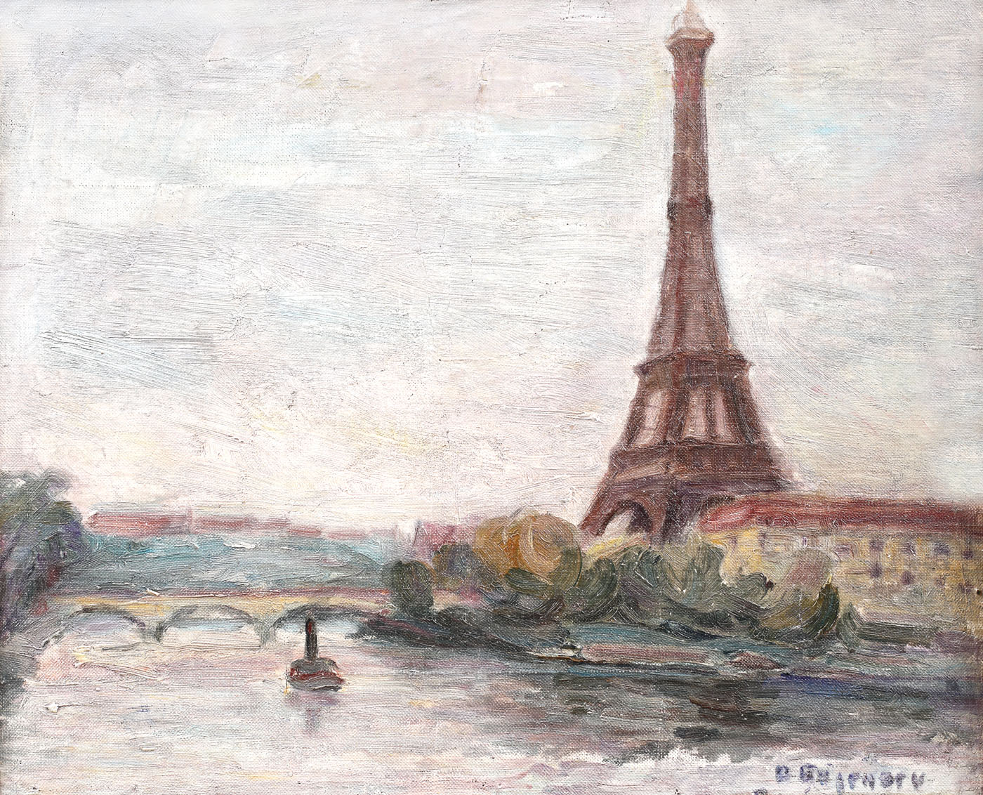 Sena către Turnul Eiffel