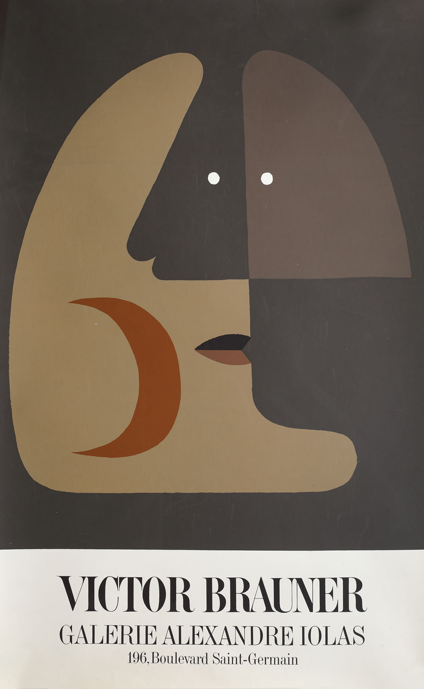 Afiș al unei expoziții Victor Brauner, la Galeria Alexandre Iolas, Paris, cca. 1969