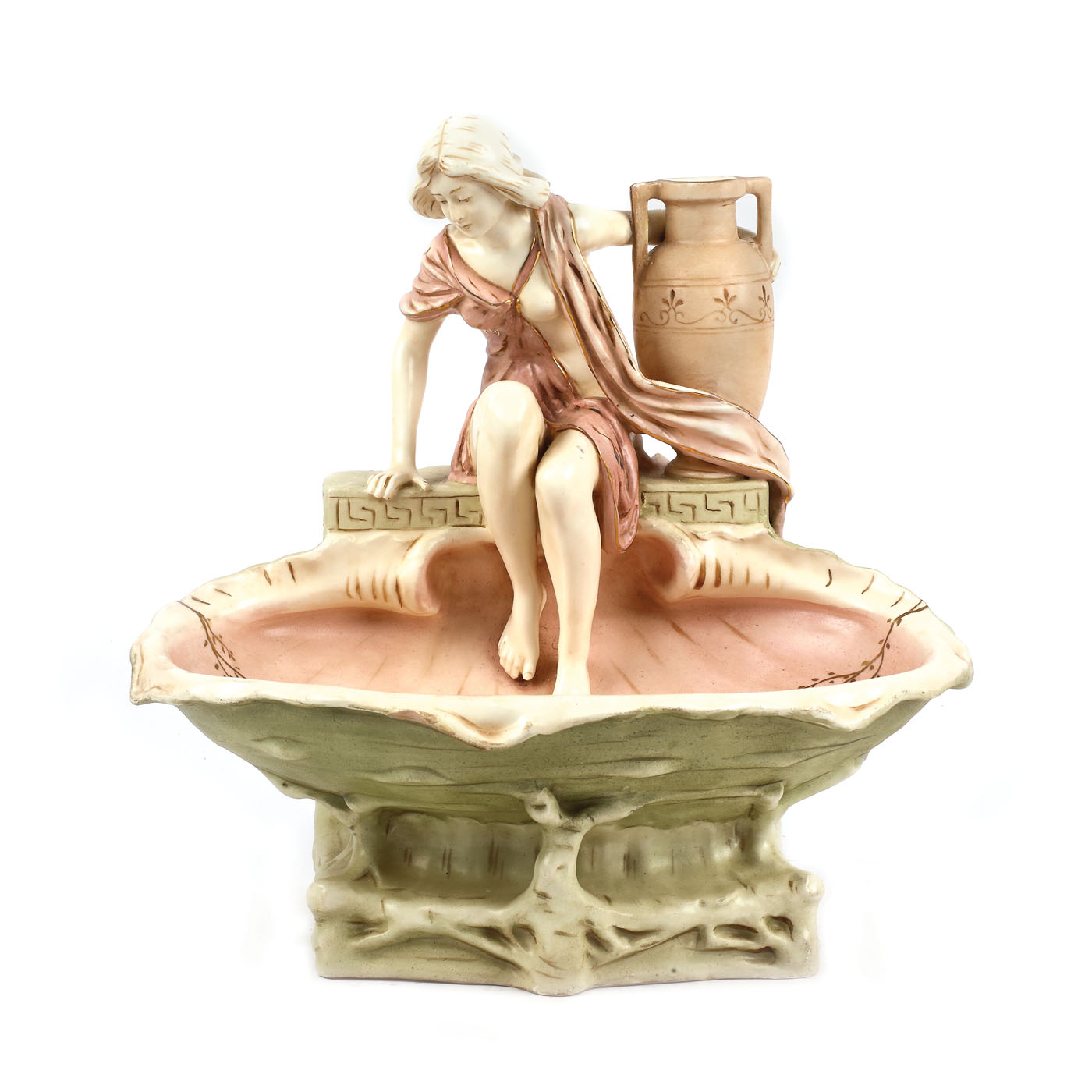 Bombonieră Royal Dux, în stil Art Nouveau, cca. 1900-1920