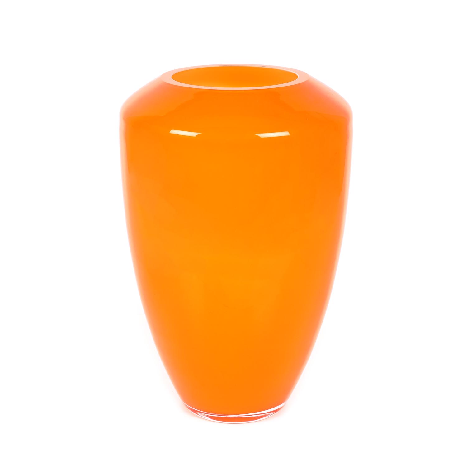 Vas Rosenthal, minimalist, din sticlă oranj