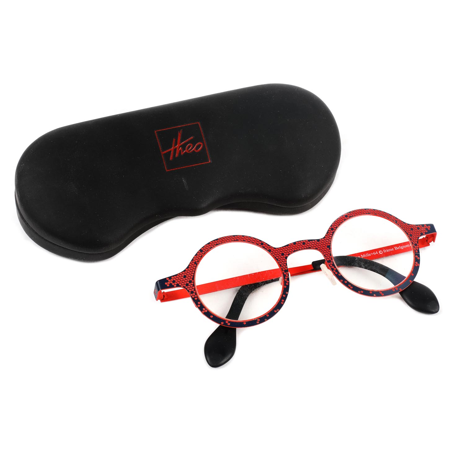 Pereche de ochelari Theo, unisex, însoțită de etui, provine din colecția Jean-Philippe Guilbert