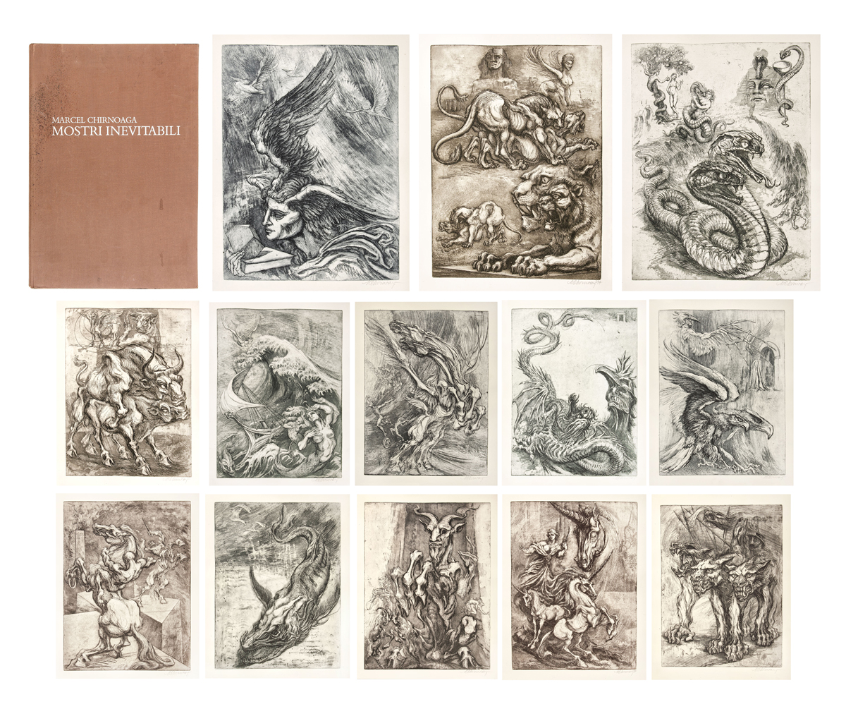 "Inevitable Monsters", album with 13 engravings