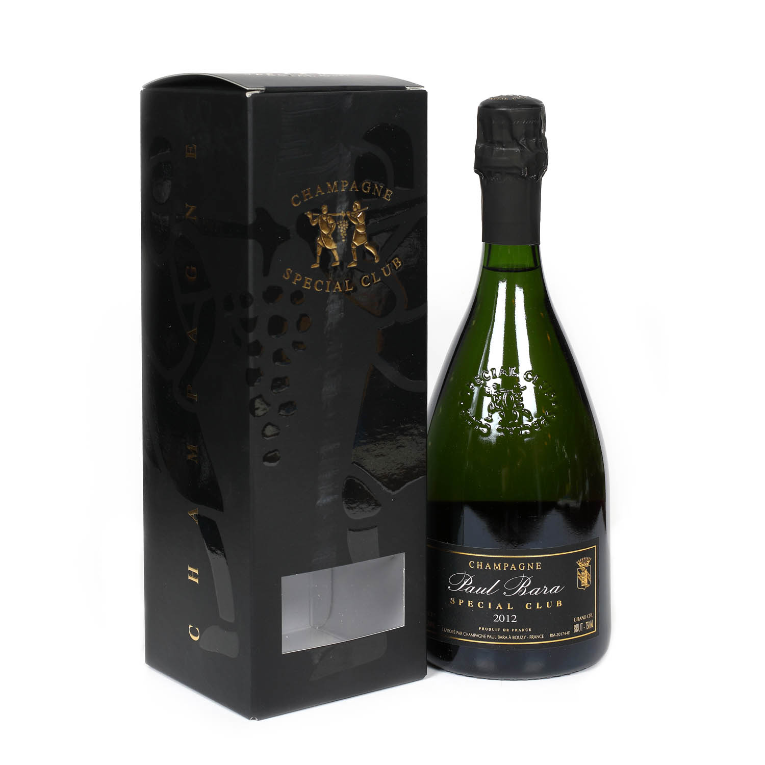 Lot de champagne Paul Bara, Special Club 2012, brut, 1st x 0,75l