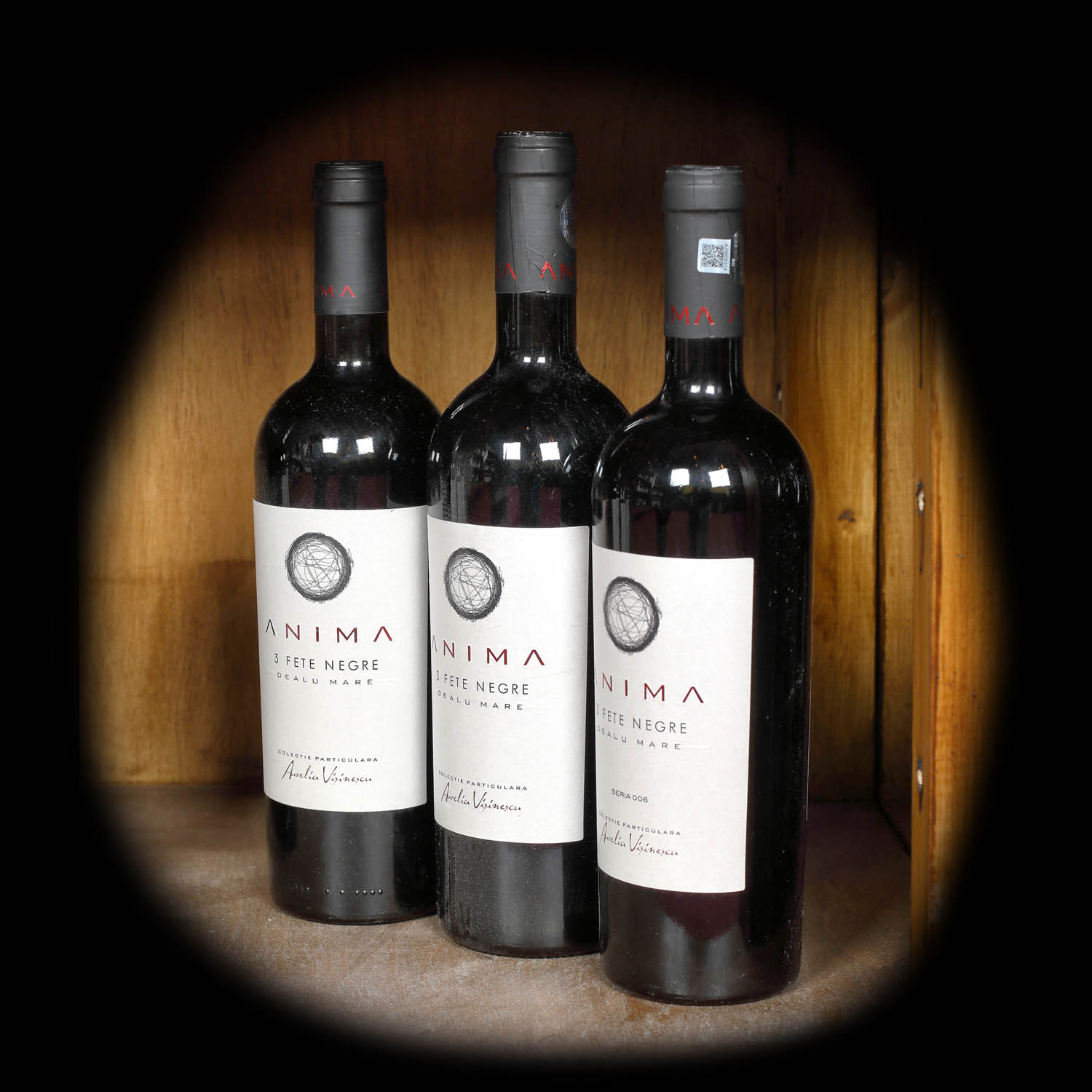 Lot de vinuri din gama 3 Fete Negre, Aurelia Vișinescu, Dealu Mare, 3st x 0,75l