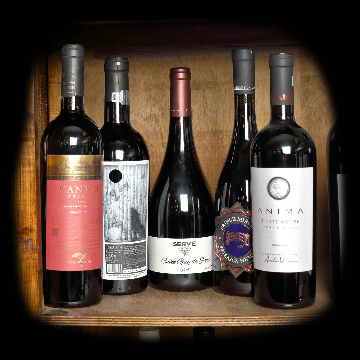 Lot de vinuri câștigătoare la concursul  "TASTEVIN Fetească Neagră", 2013-2018, 5st x 0,75l