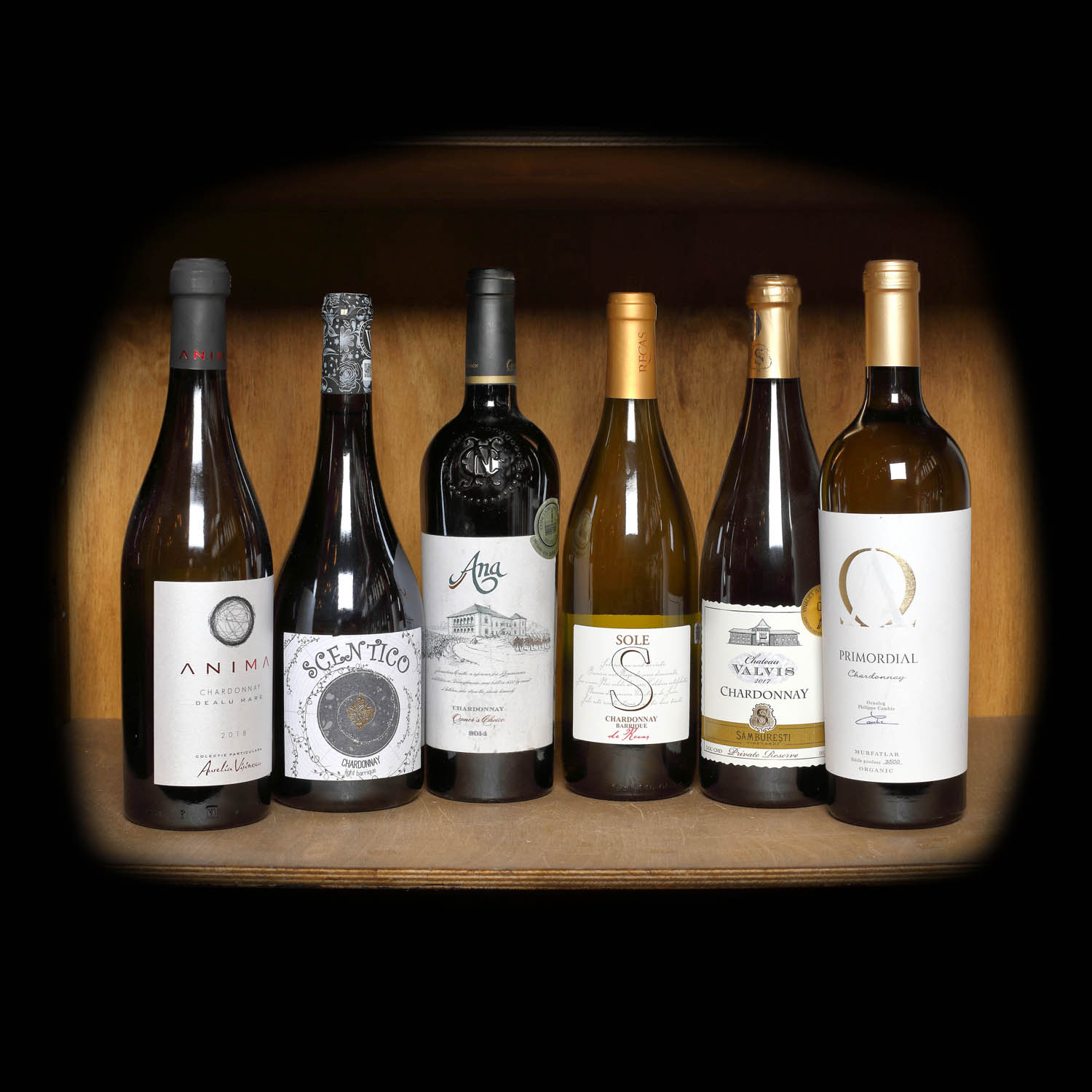 Lot de vinuri câștigătoare la concursul "TASTEVIN Chardonnay", 2014-2018, 6st x 0,75l