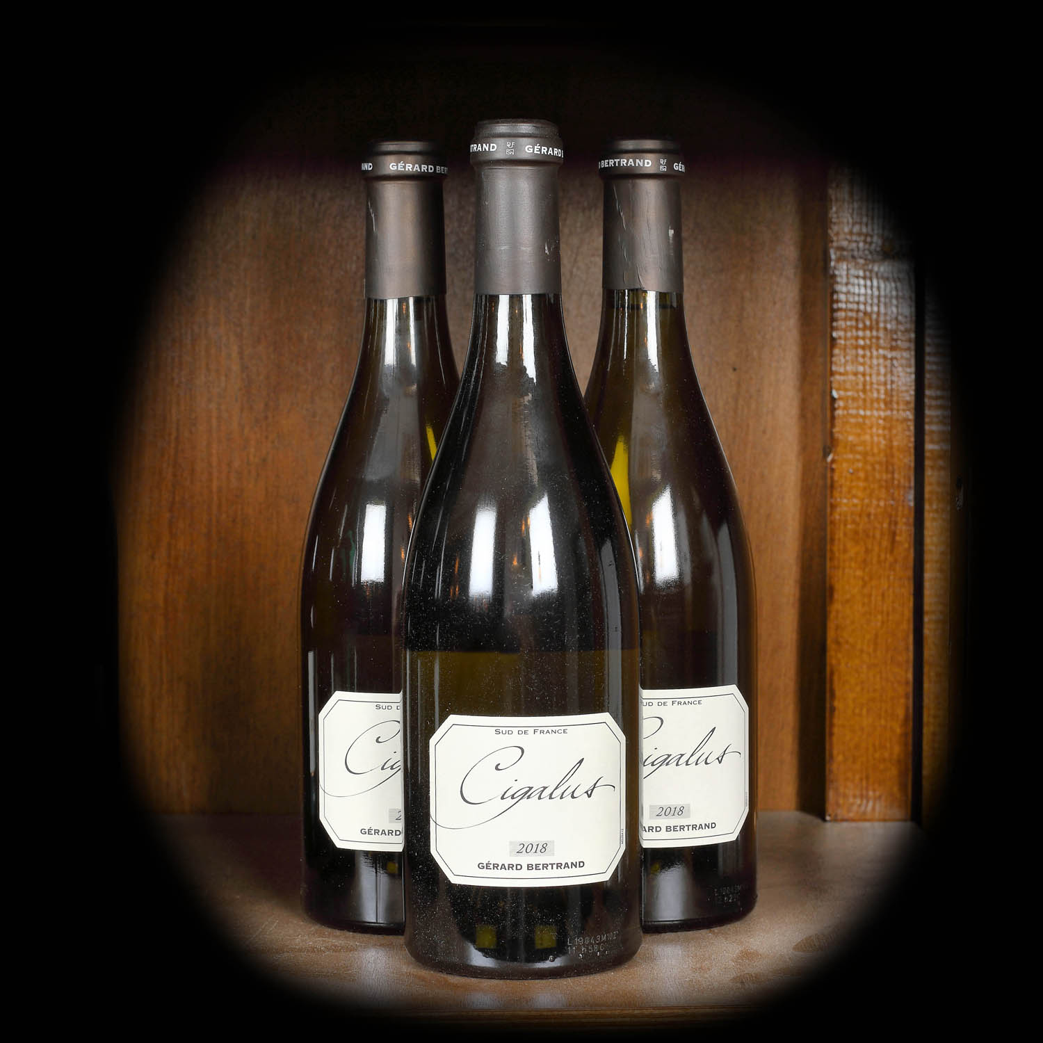 Lot de vinuri Gérard Bertrand, Le Cigalus, Languedoc, 2018, 3st x 0,75l