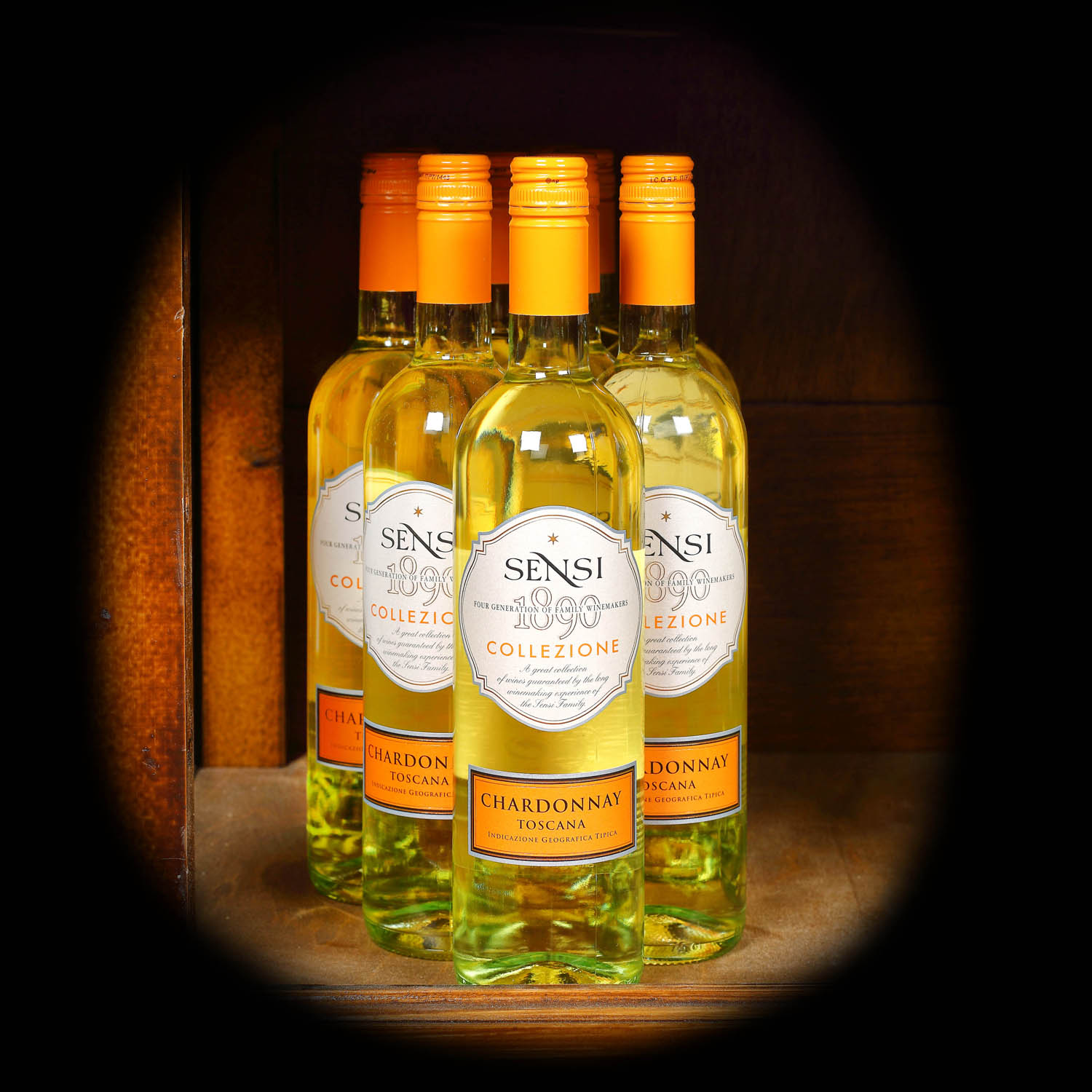 Lot de vinuri albe, Sensi Collezione Chardonnay, Toscana, 2017, 12st x 0,75l
