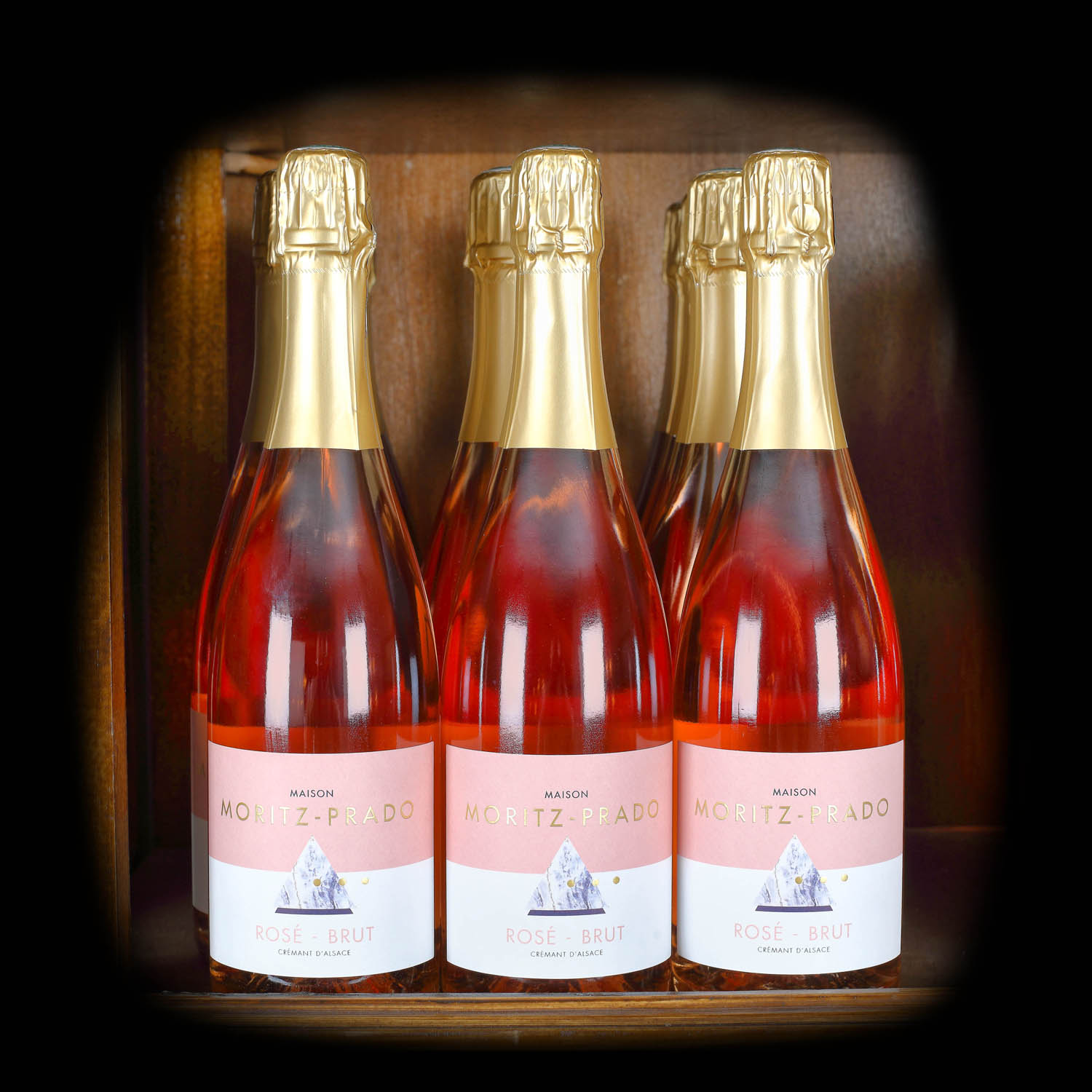 Lot de cremant, Moritz Prado, rosé, AOP Alsace,  12st x 0,75l