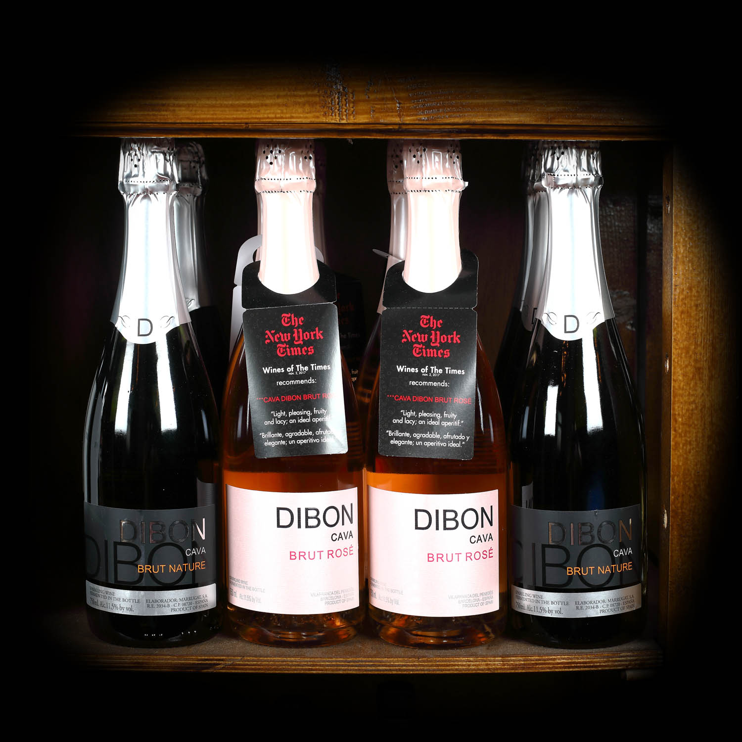 Lot format din 2 tipuri de cava semnate Bodega Dibon, NV, Spania, 12st x 0,75l