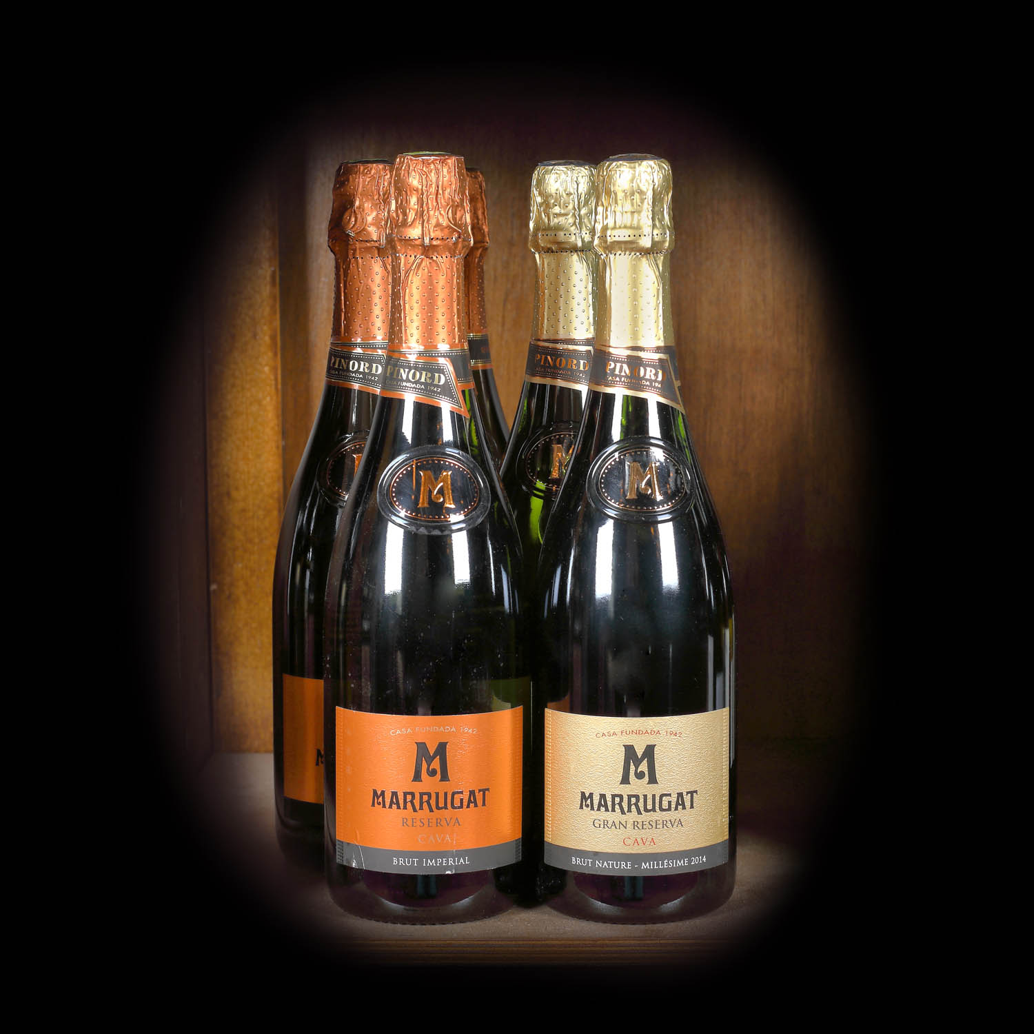 Lot format din 2 tipuri de cava premium semnate Bodega Marrugat, NV&2014, Spania 6st x 0,75l