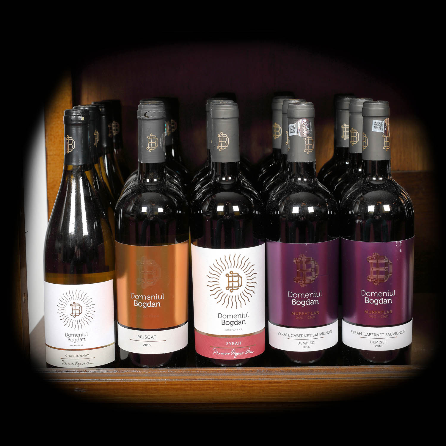 Selecție de vinuri aparținând Domeniului Bogdan, Dealurile Dobrogei, 2015-2017, 24st x 0,75l
