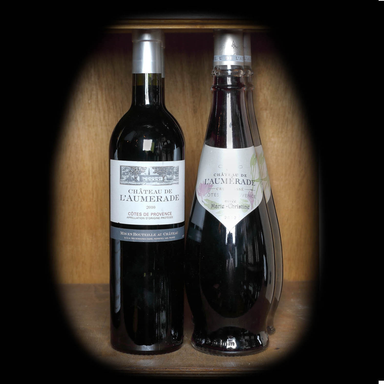 Lot de vinuri roșii, Château de l'Aumérade, Cuveé Marie Christine Grand Cru de Provence, 2010 - 2012, 4st x 0,75l