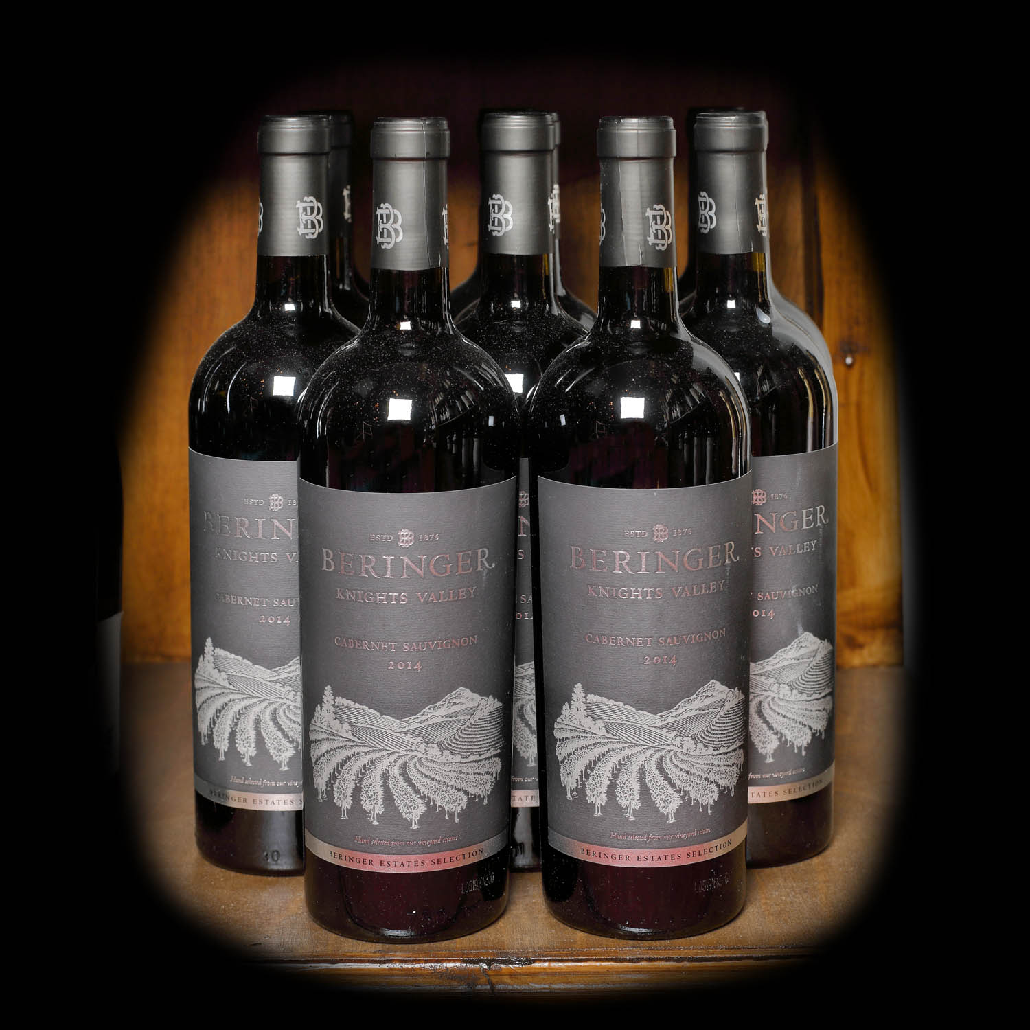 Lot de vinuri roșii, Beringer Cabernet Sauvignon,  Napa Valley, 2014, 11st x 0,75l 