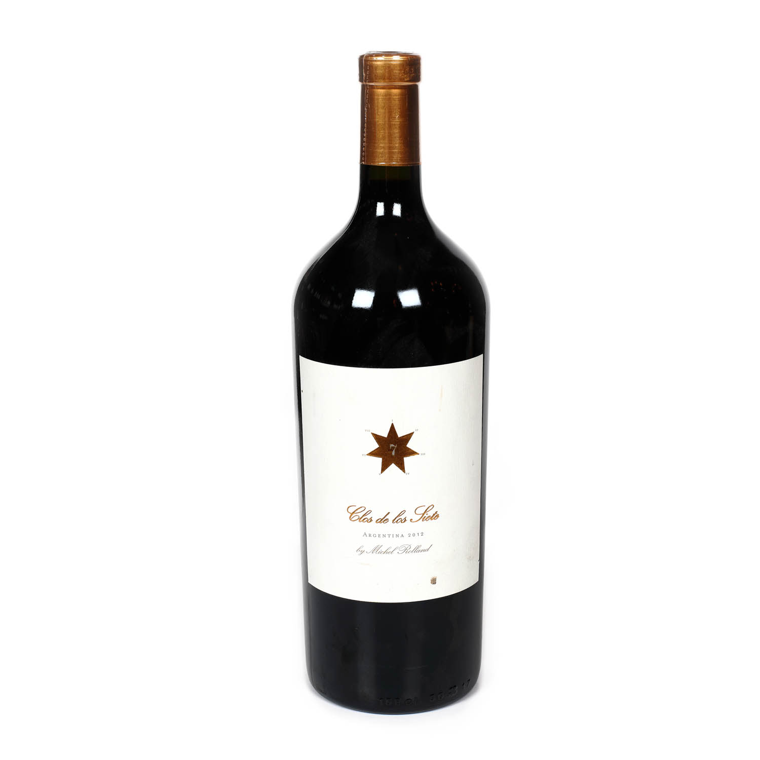 Lot format dintr-o sticlă de vin roșu, Bodegas Clos de los Siete, Mendoza, Argentina, 2012, 1st x 0,75l