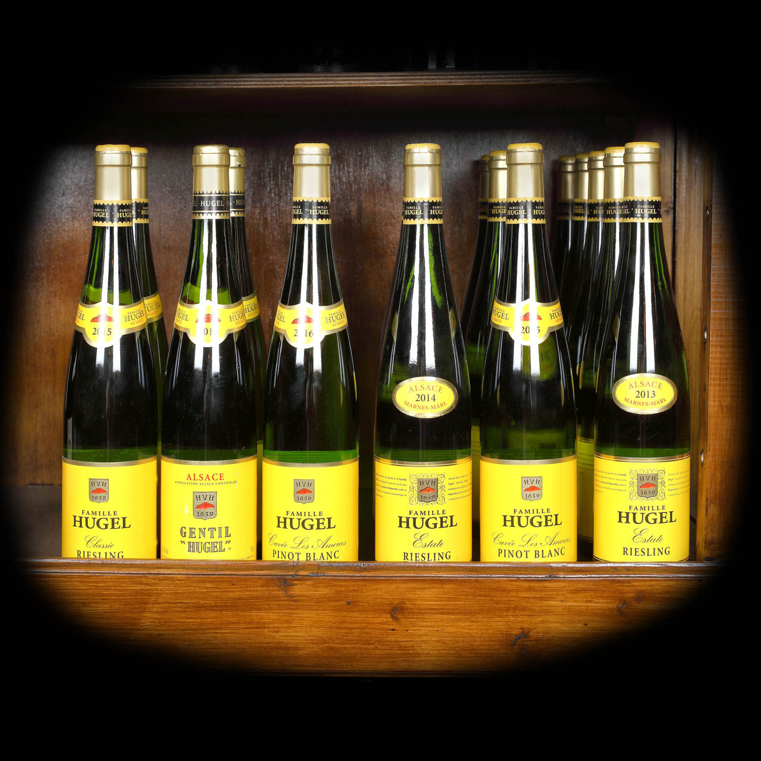 Lot de vinuri albe, Hugel Winery, Alsace, 2013 - 2016, 17st x 0,75l