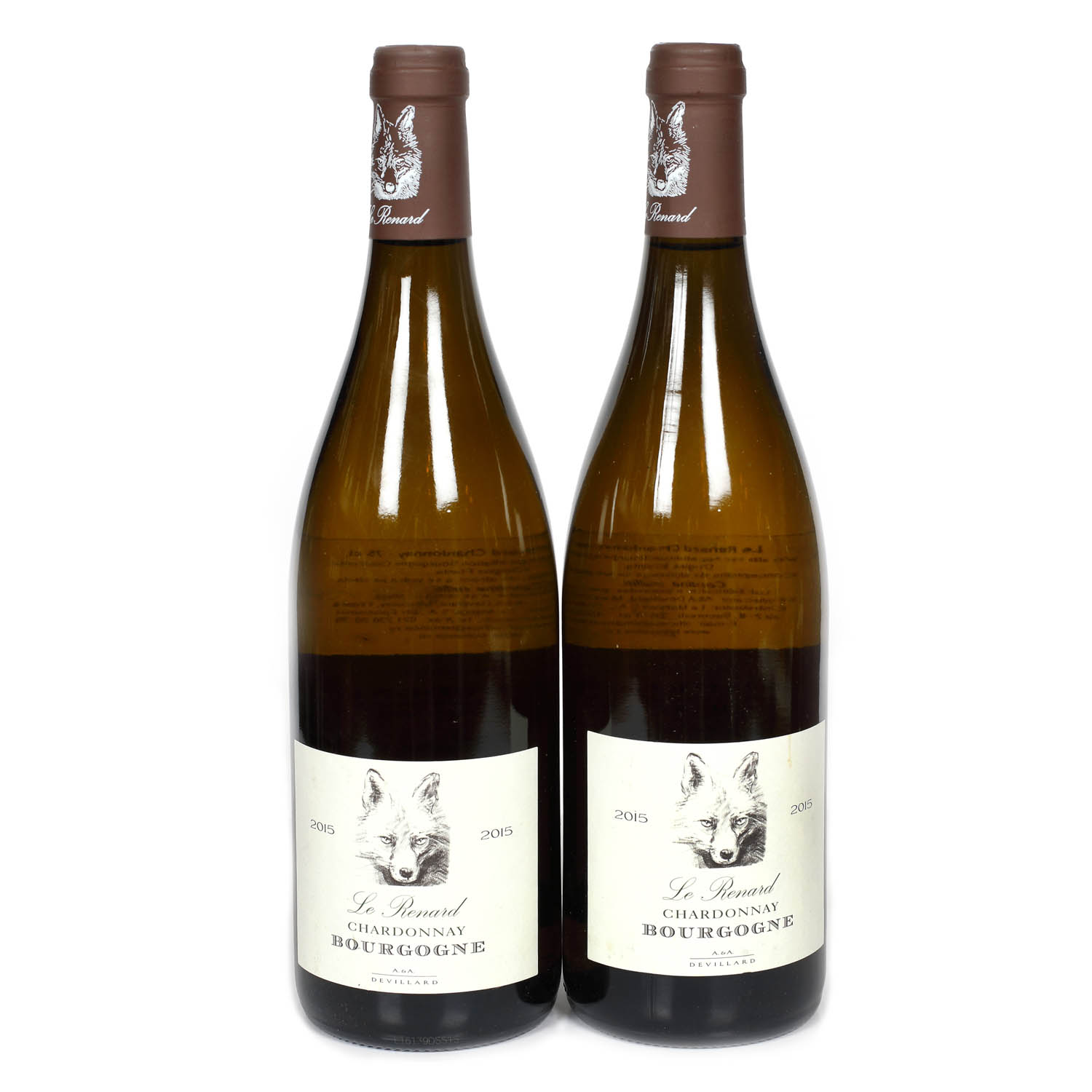 Lot de vinuri albe, Le Renard, Domaines Devillard, Burgundy, 2015, 2st x 0,75l 