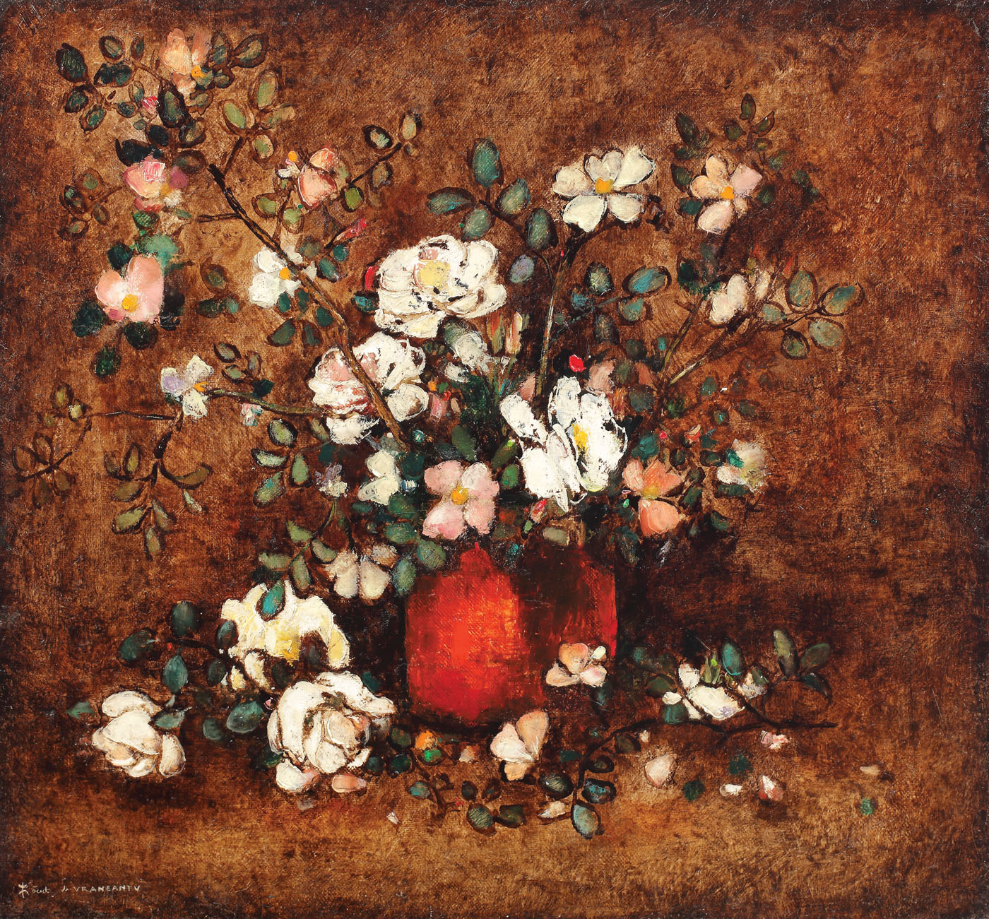 Vase with Apple Blossoms