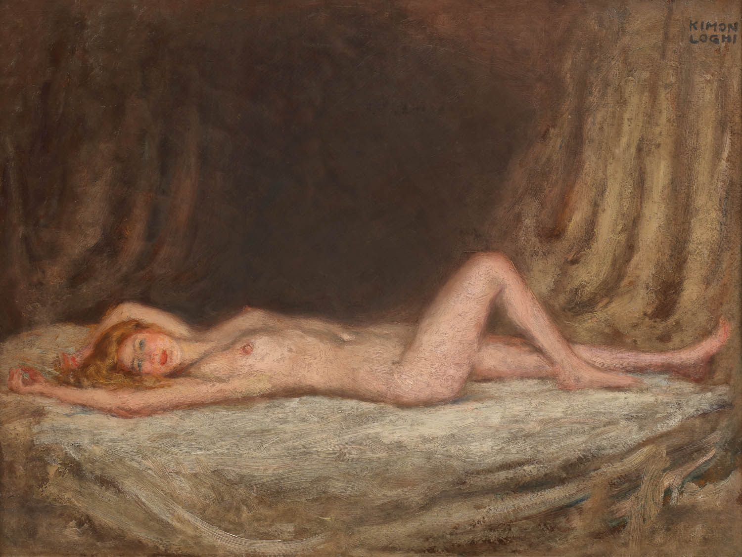 Nud pe divan