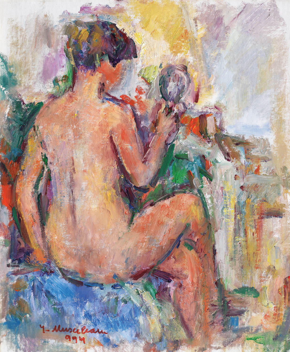 Nud cu spatele