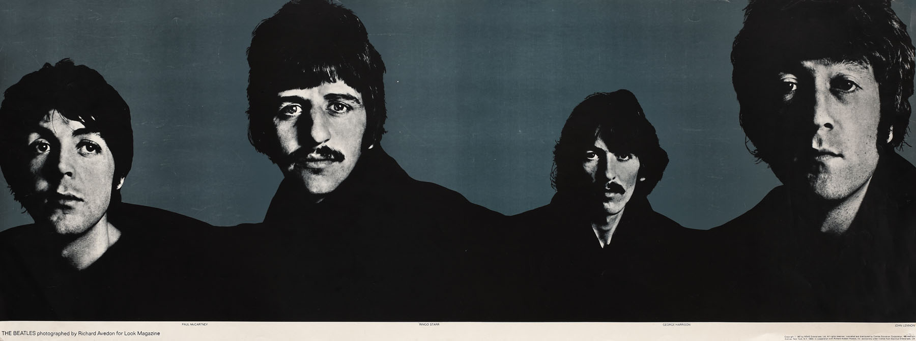 "The Beatles" - poster after Richard Avedon's photograph for Look magazine