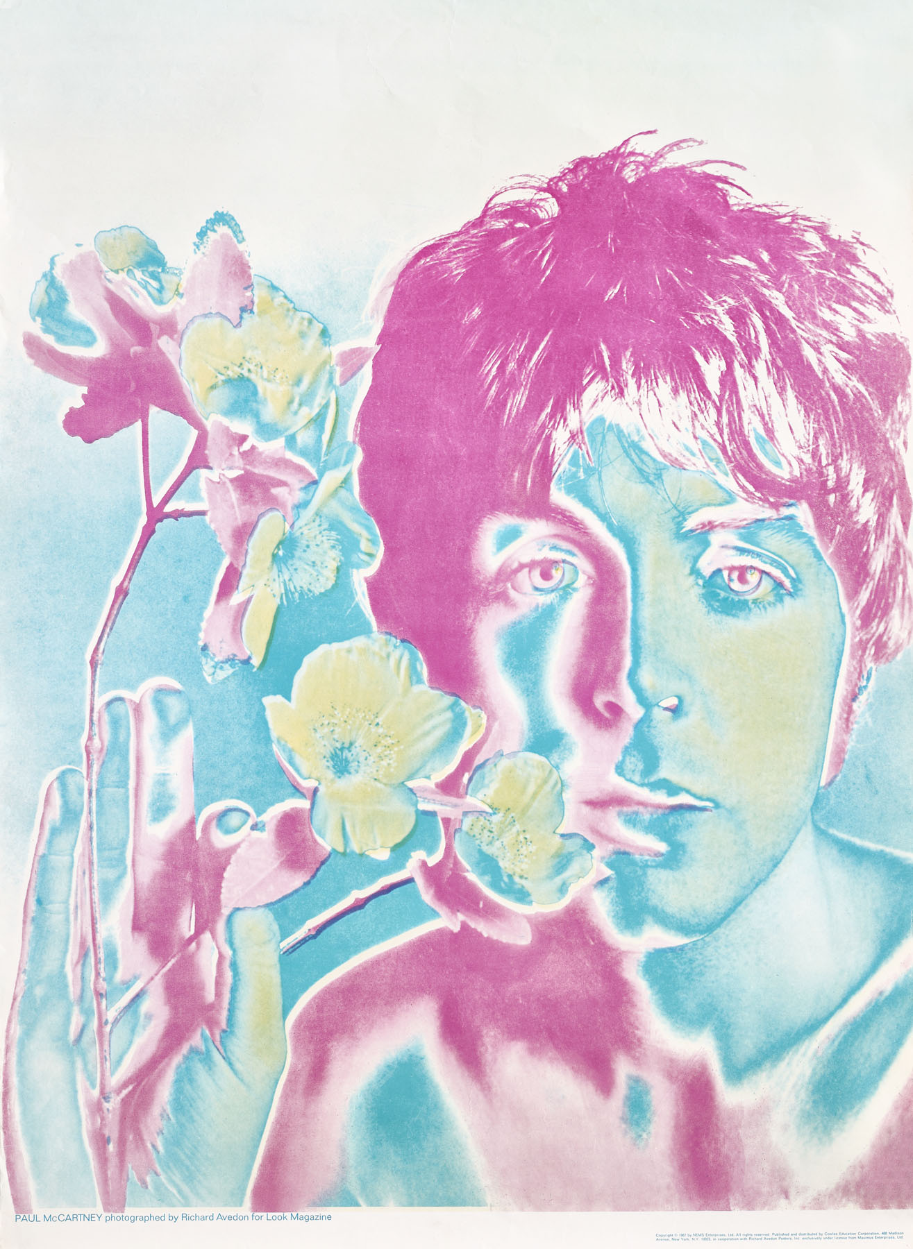 Paul McCartney - poster after Richard Avedon's photograph for Look magazine