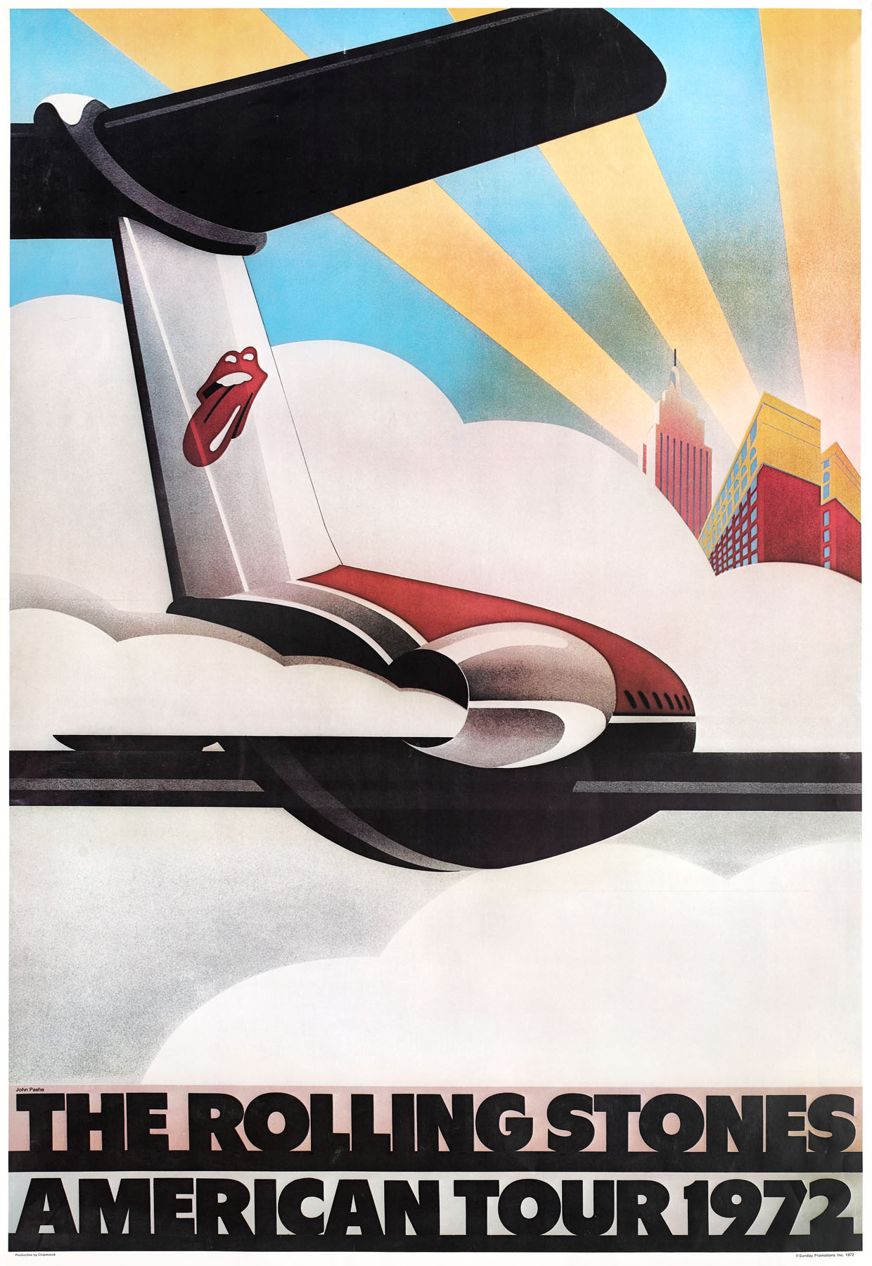 "The Rolling Stones" - 1972 American tour poster