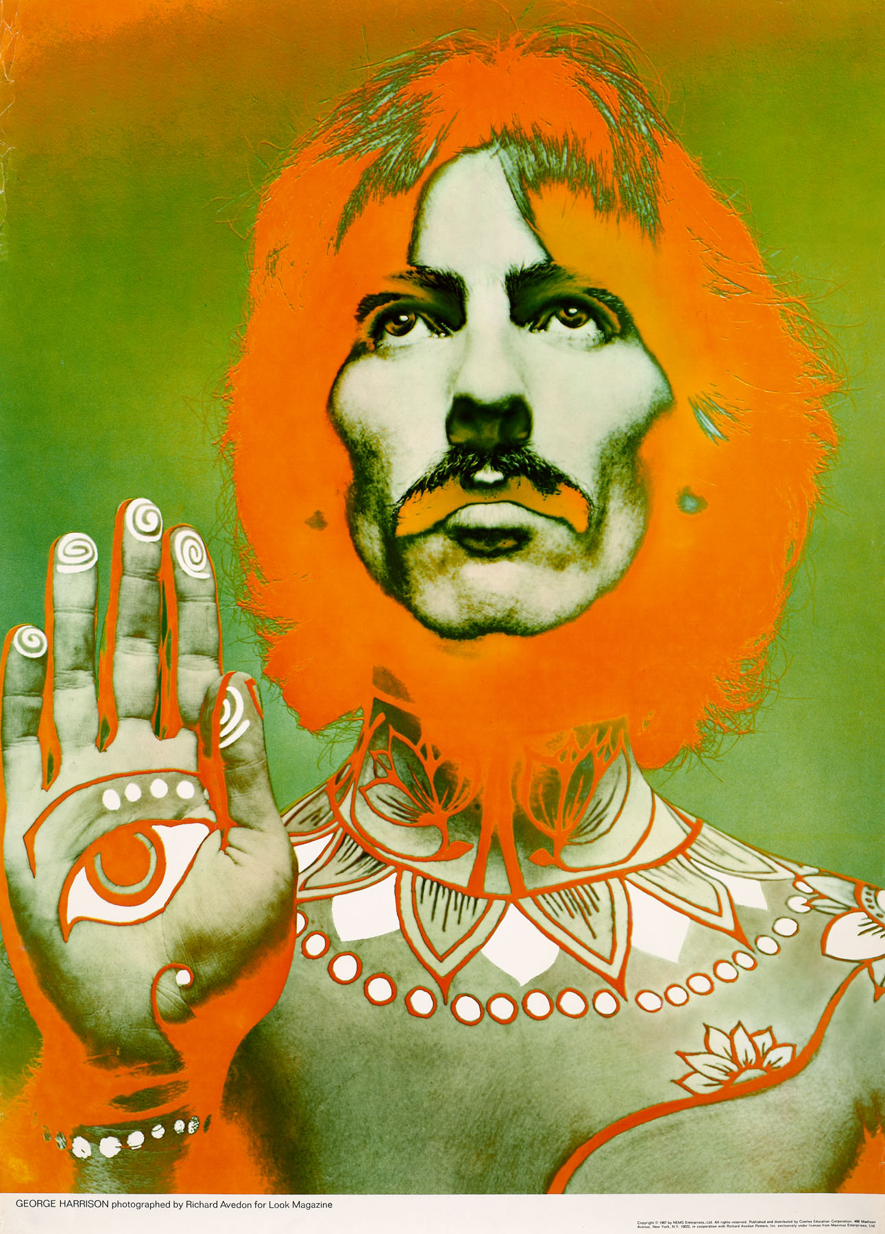 George Harrison - poster after Richard Avedon's photograph for Look magazine