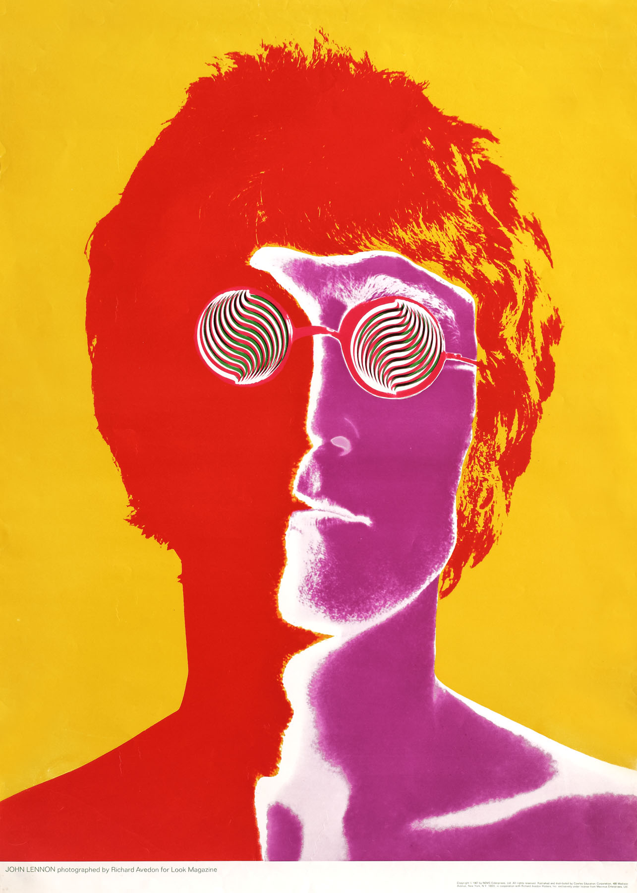 John Lennon - poster after Richard Avedon's photograph for Look magazine