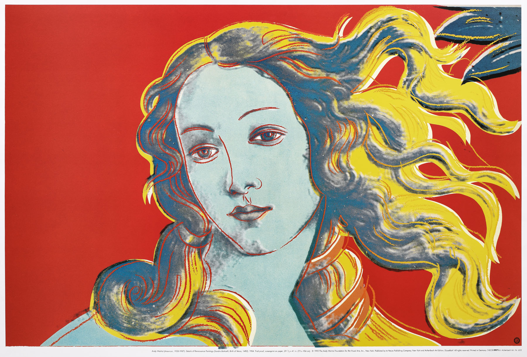 Poster after Andy Warhol "Details of Renaissance", Published in Germany 
