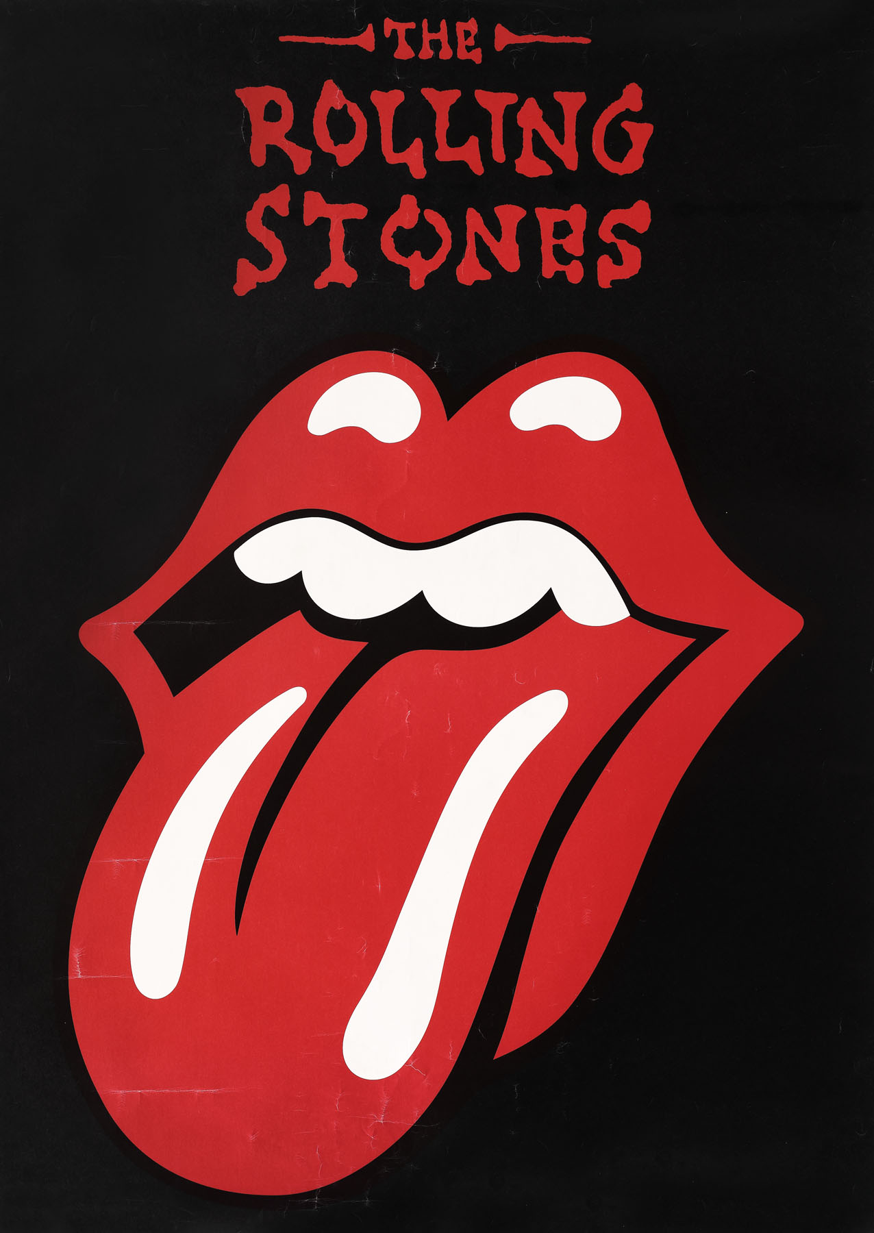 Afiș ”The Rolling Stones”, ilustrând celebrul logo al formației