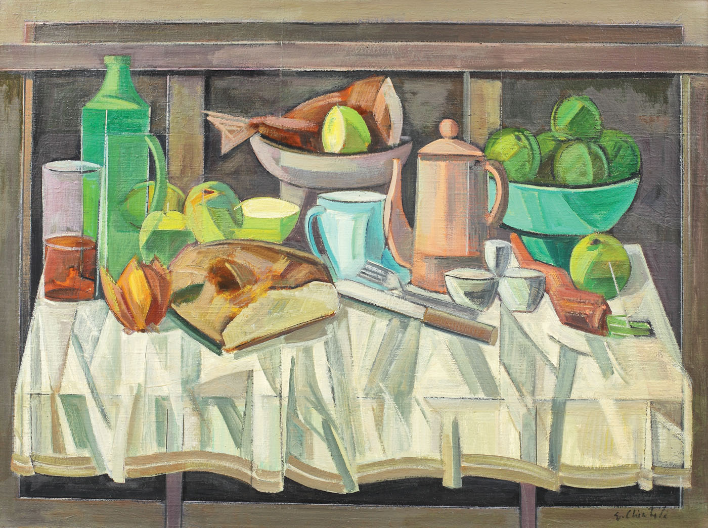 Still Life with Bread and Knife