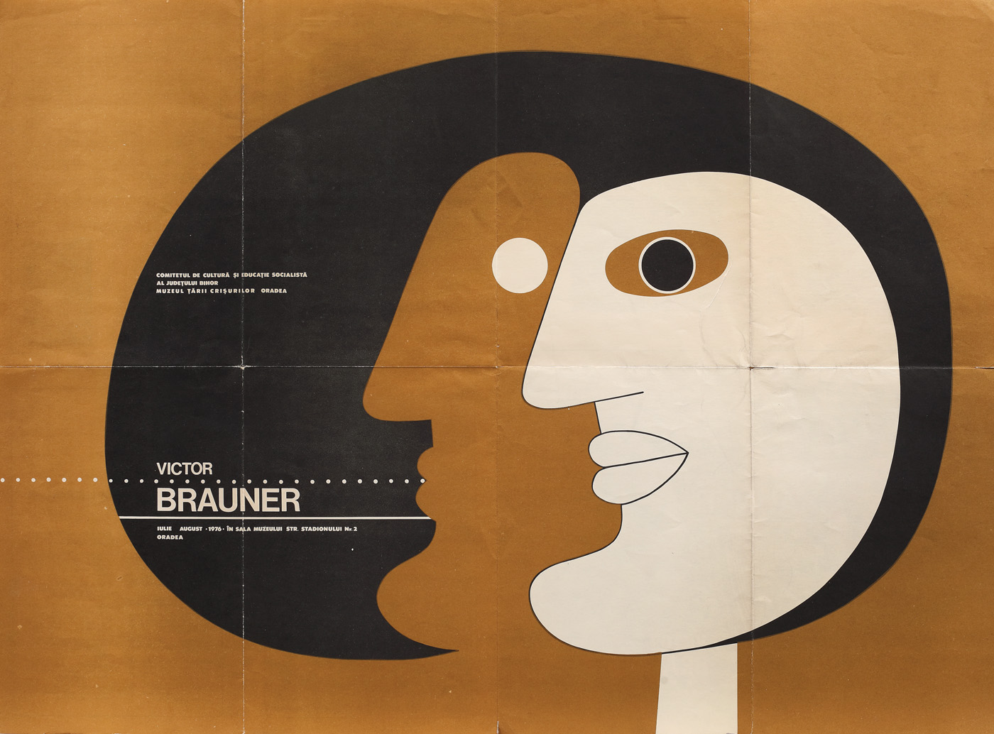 Exhibition Poster - Victor Brauner, Art Museum Oradea, Romania, 1976