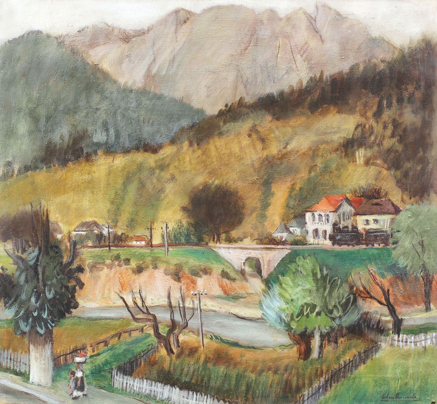 Landscape in Prahova Valley