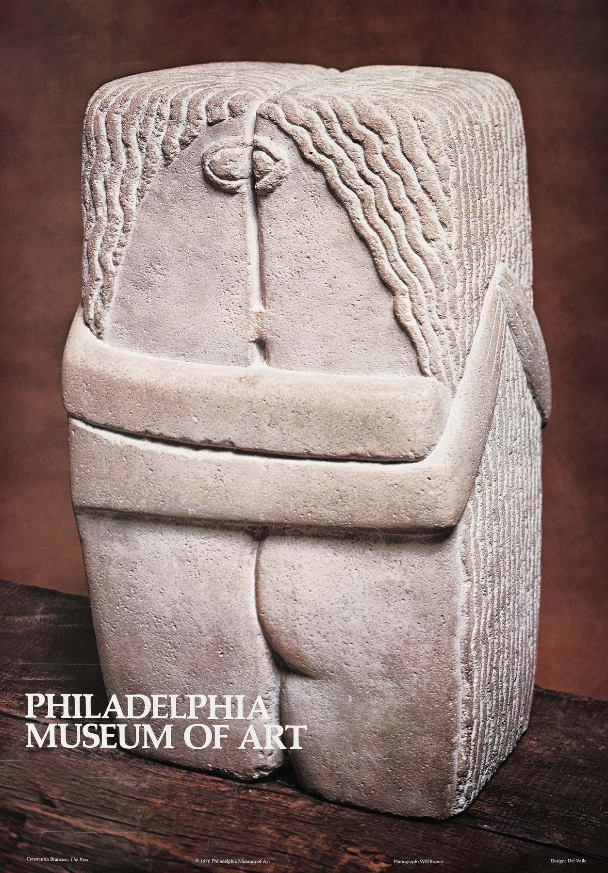 Afiș al unei expoziții Brancuși la Philadelphia Museum of Art