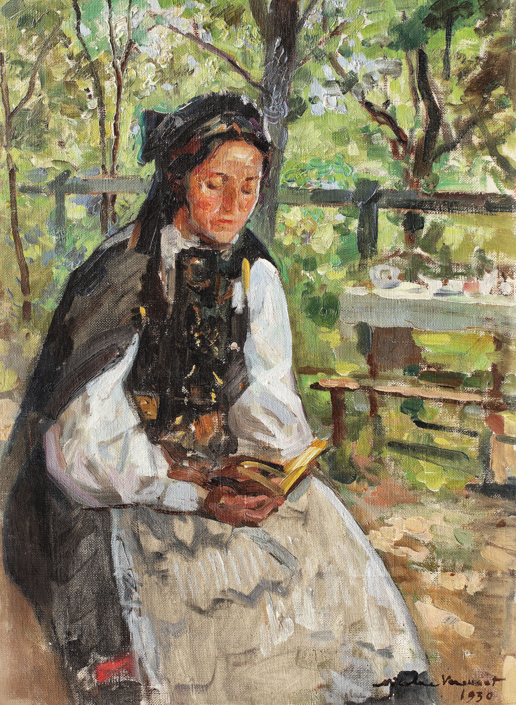 Saxon Woman in the Garden