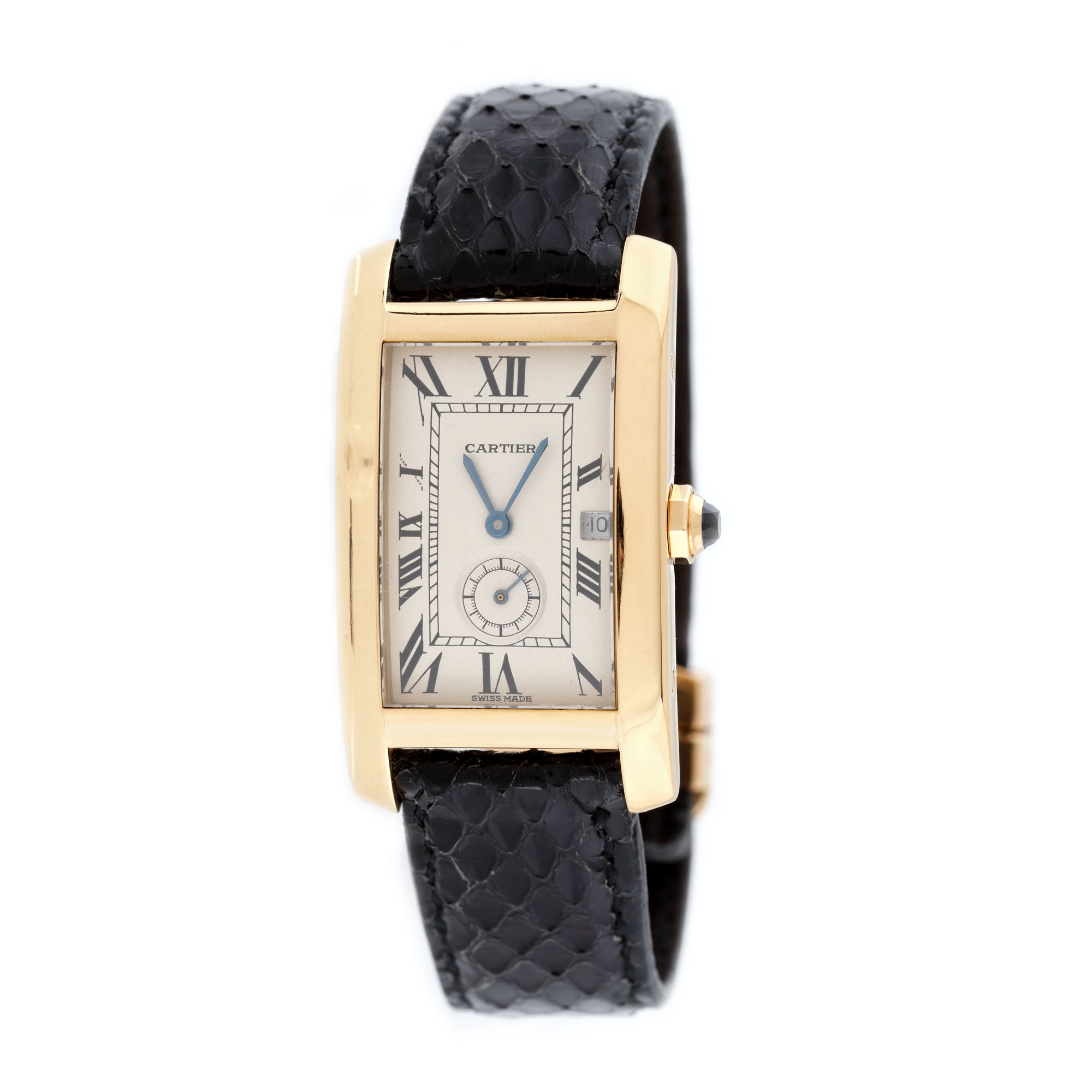 Ceas Cartier Tank Américaine, din aur, de mână, de damă