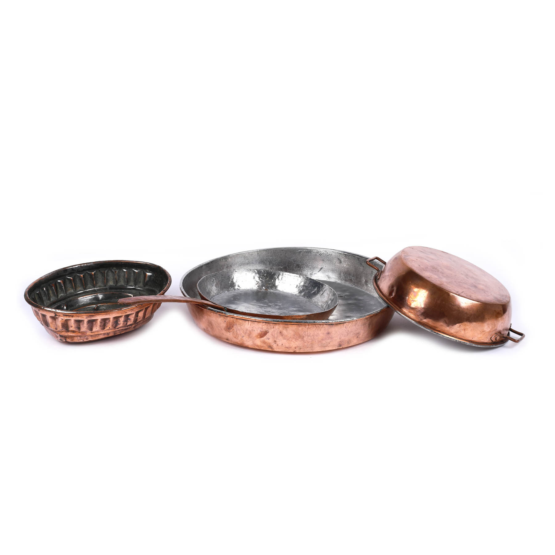 Handmade copper cookware set, Transylvanian workshop, from Garabet and Sabina Avachian's Collection 