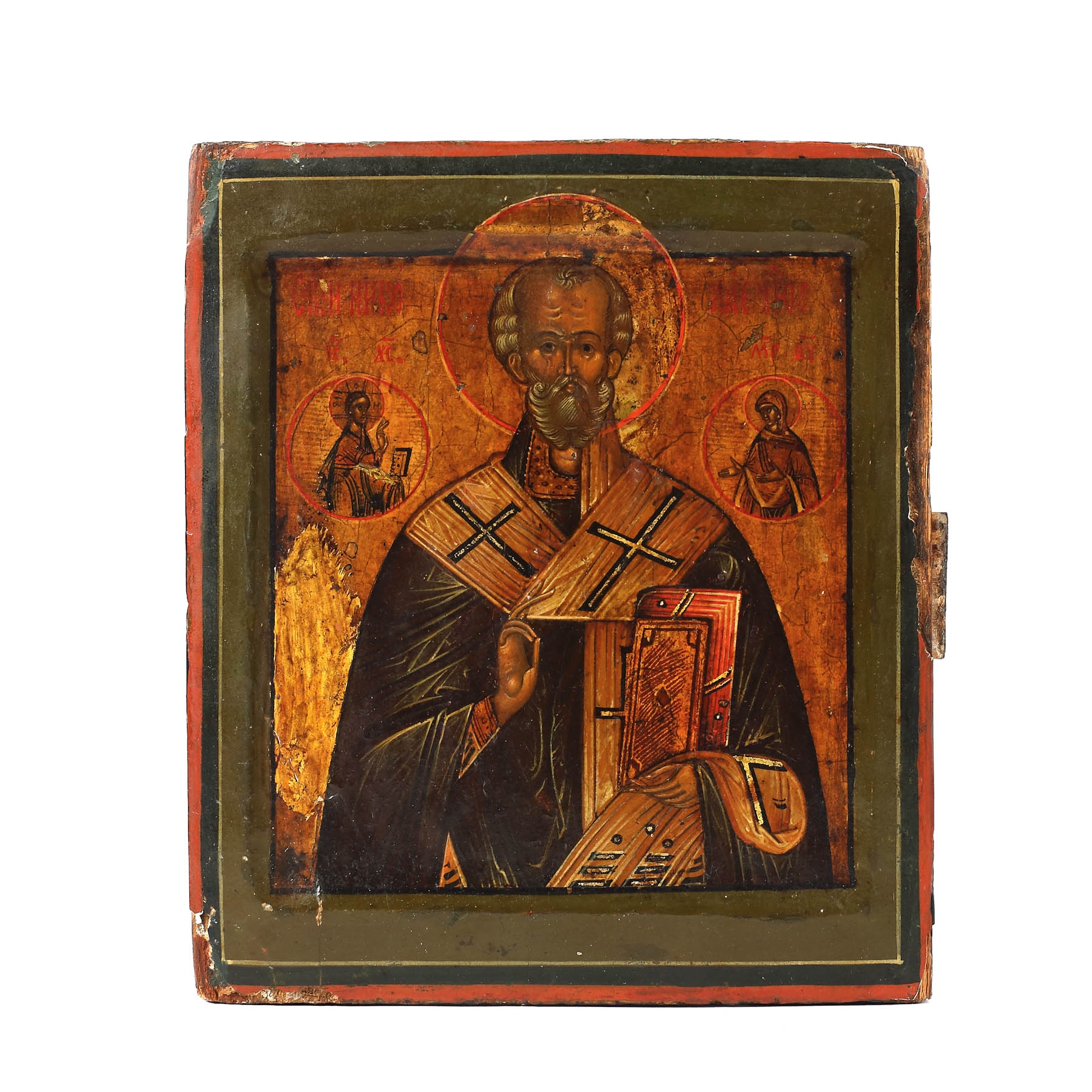 Icoană pe lemn, ”Sfântul Nicolae făcătorul de minuni”, școală rusească, jumătatea sec. XVIII