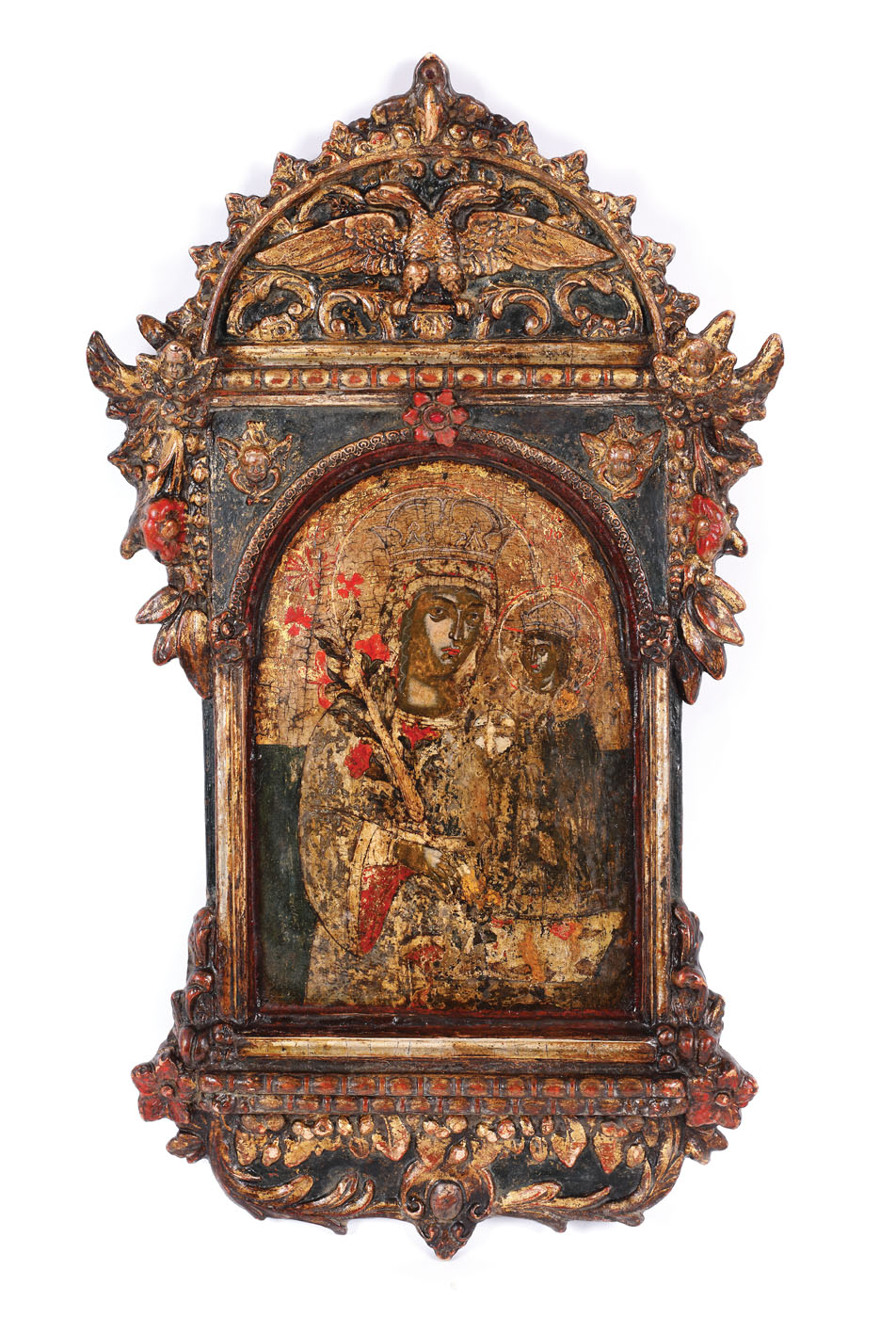 "Madonna with Child - The Unwithering Rose", Greek School, collector's piece