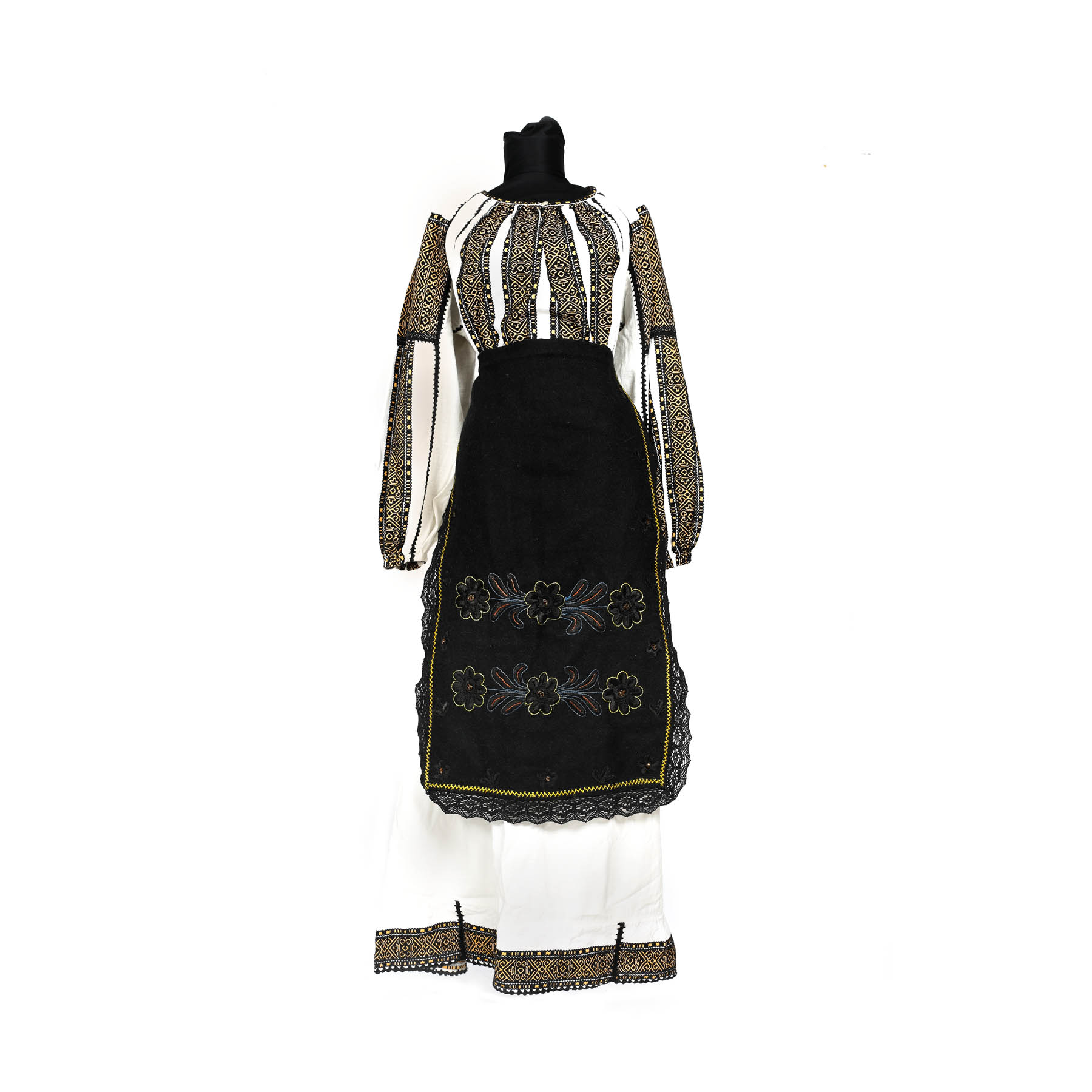Traditional two piece costume, specific to Olt county, Romania