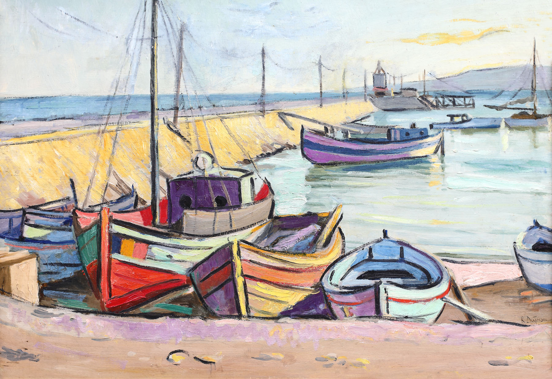 Boats in Mangalia harbour