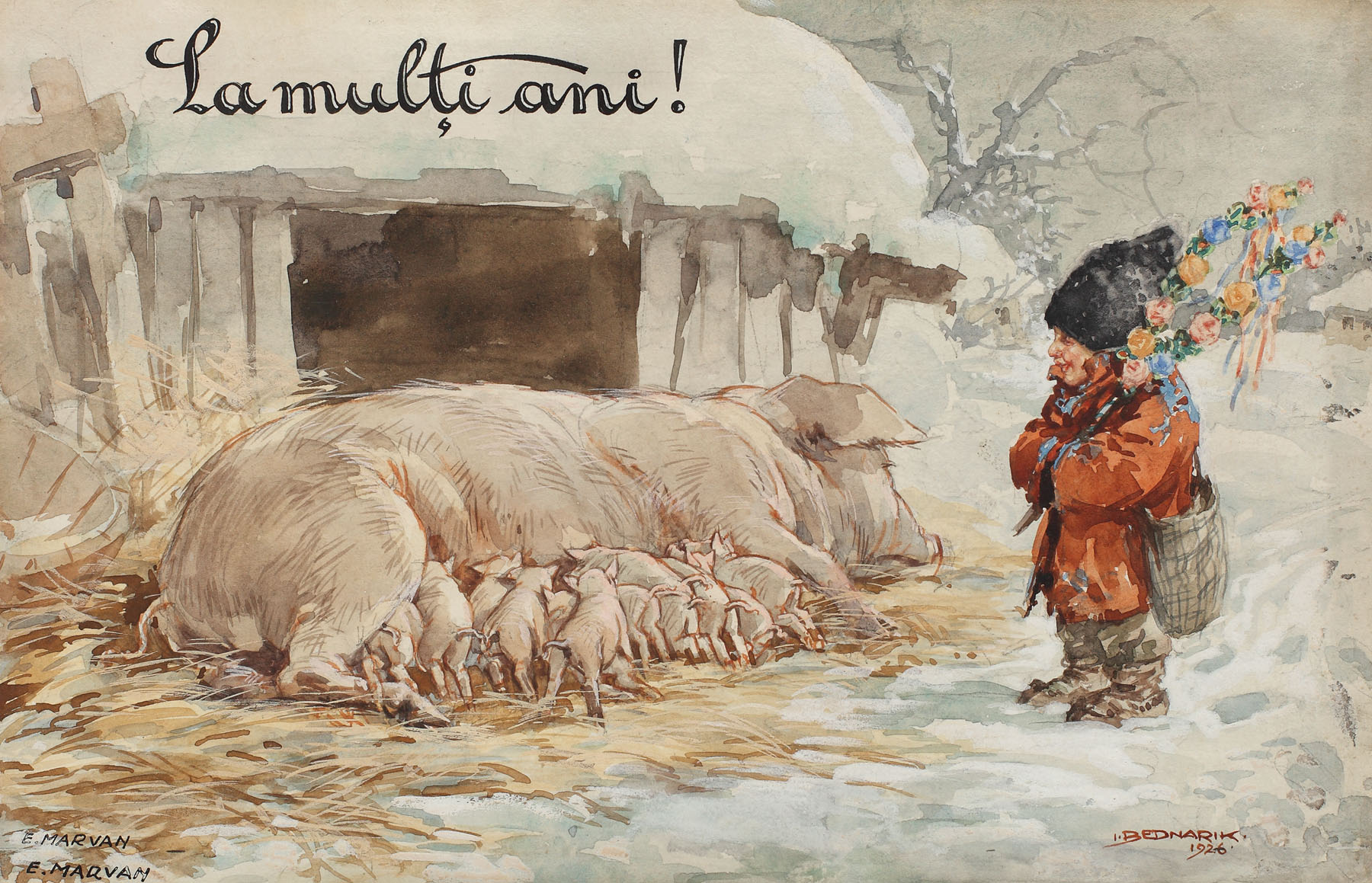 Eleven piggies