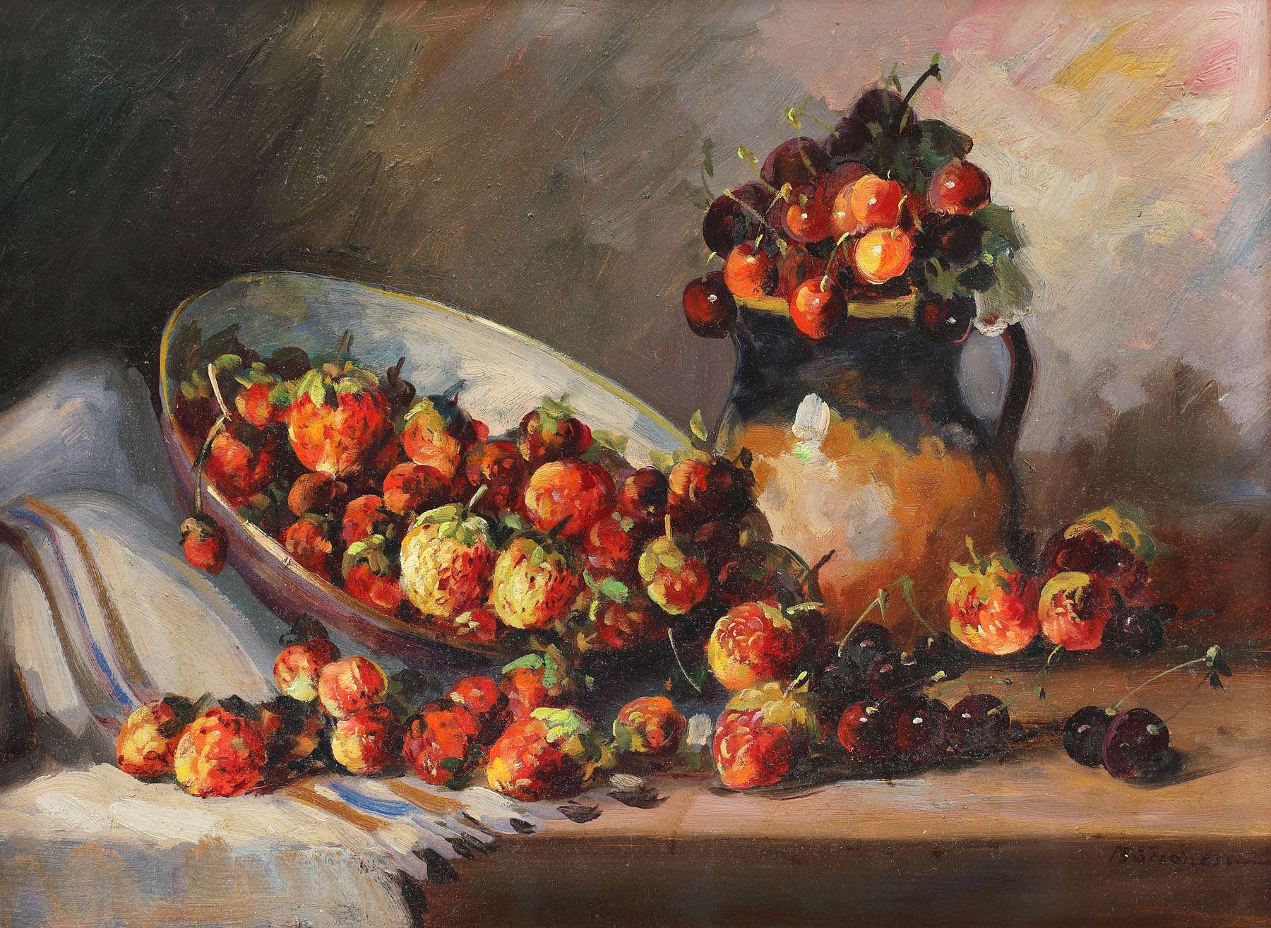 Strawberries and cherries