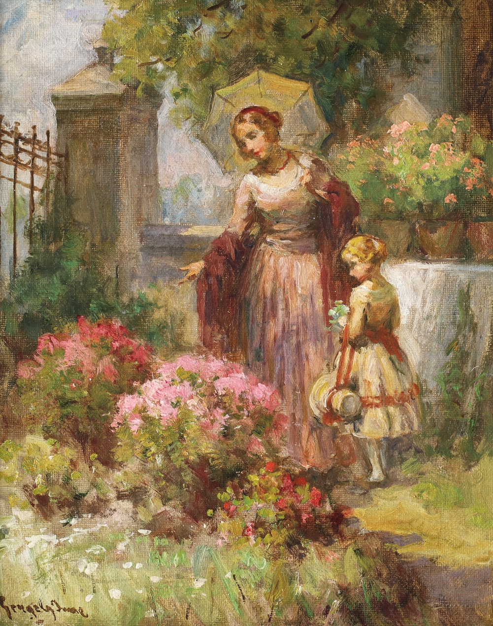 In the garden