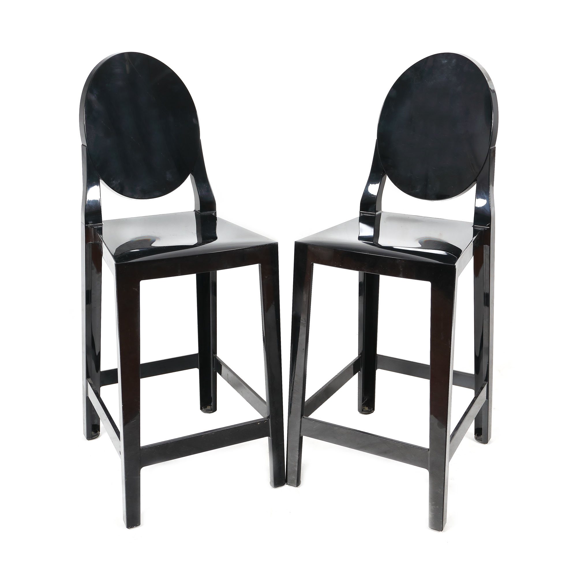 Pereche de scaune din colecția Kartell One More, designer Philippe Starck, pentru bar