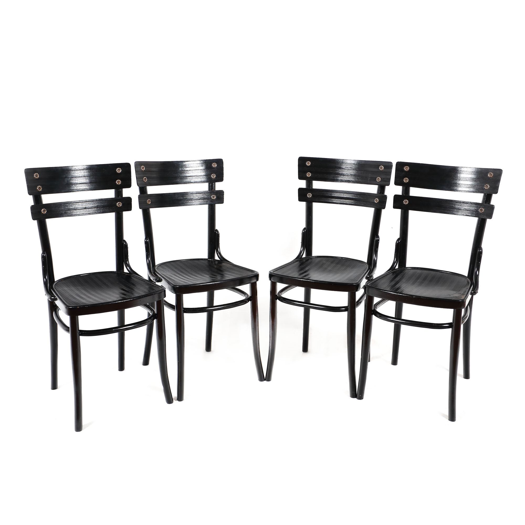 Garnitură pentru salon, formată din patru scaune Thonet, Jugendstil, cca. 1925