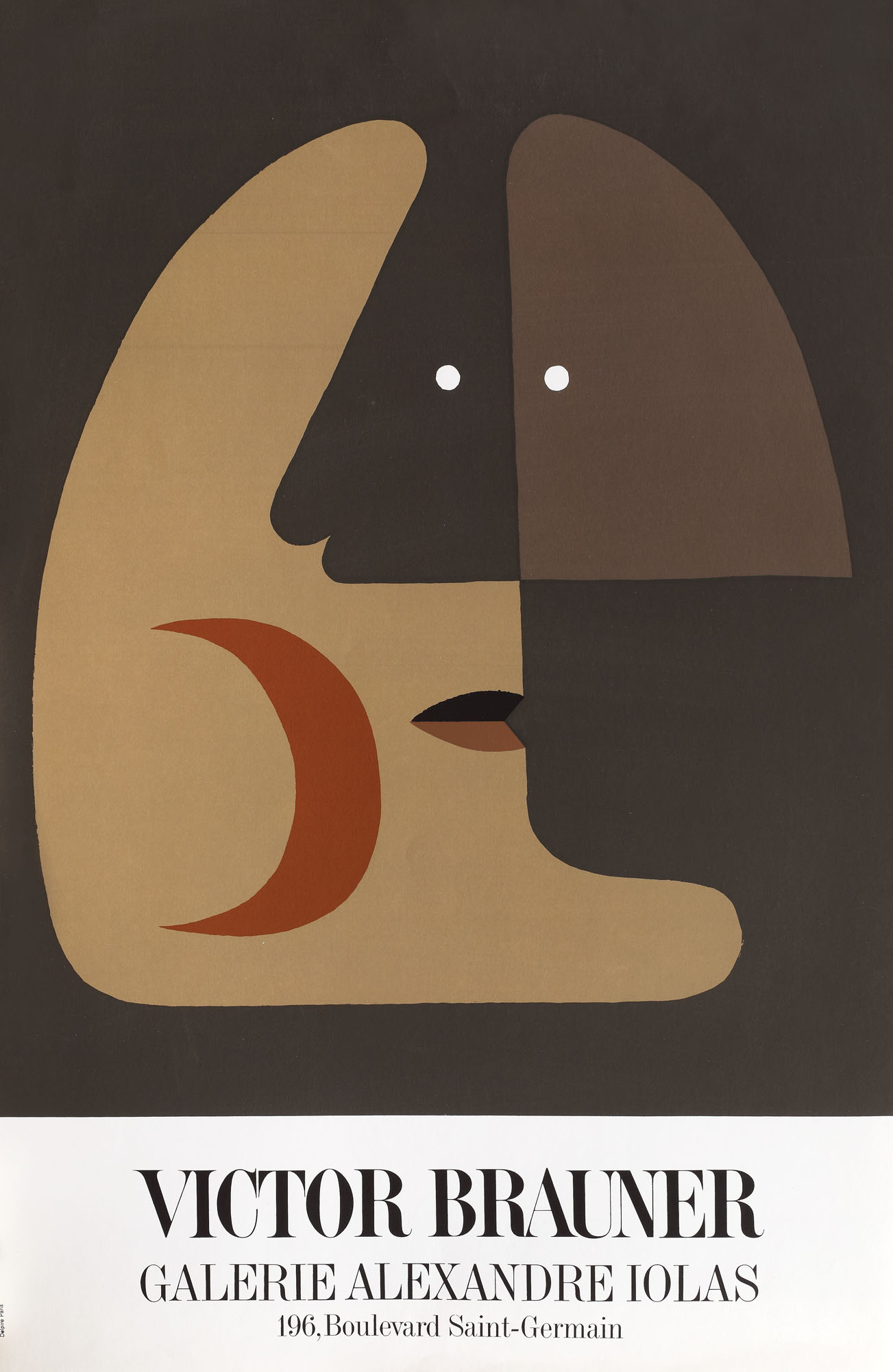 Afiș al unei expoziții Victor Brauner, la Galeria Alexandre Iolas, Paris, cca. 1969