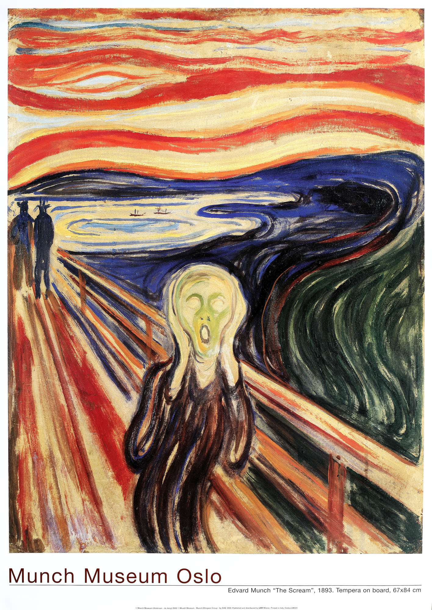 The Screm by Edward Munch, from the Munch Museum in Oslo, Norway, promotional poster